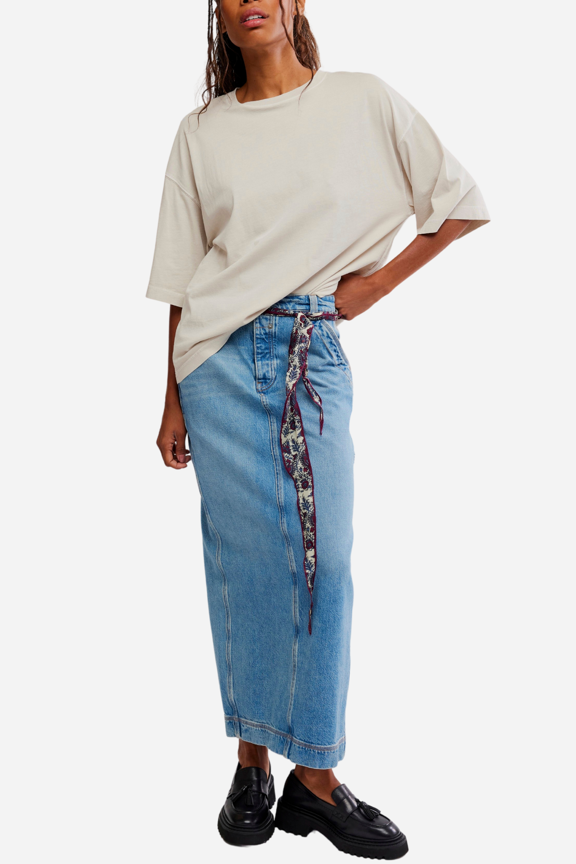Free People - Perfect Oversized Tee - Morning Oat