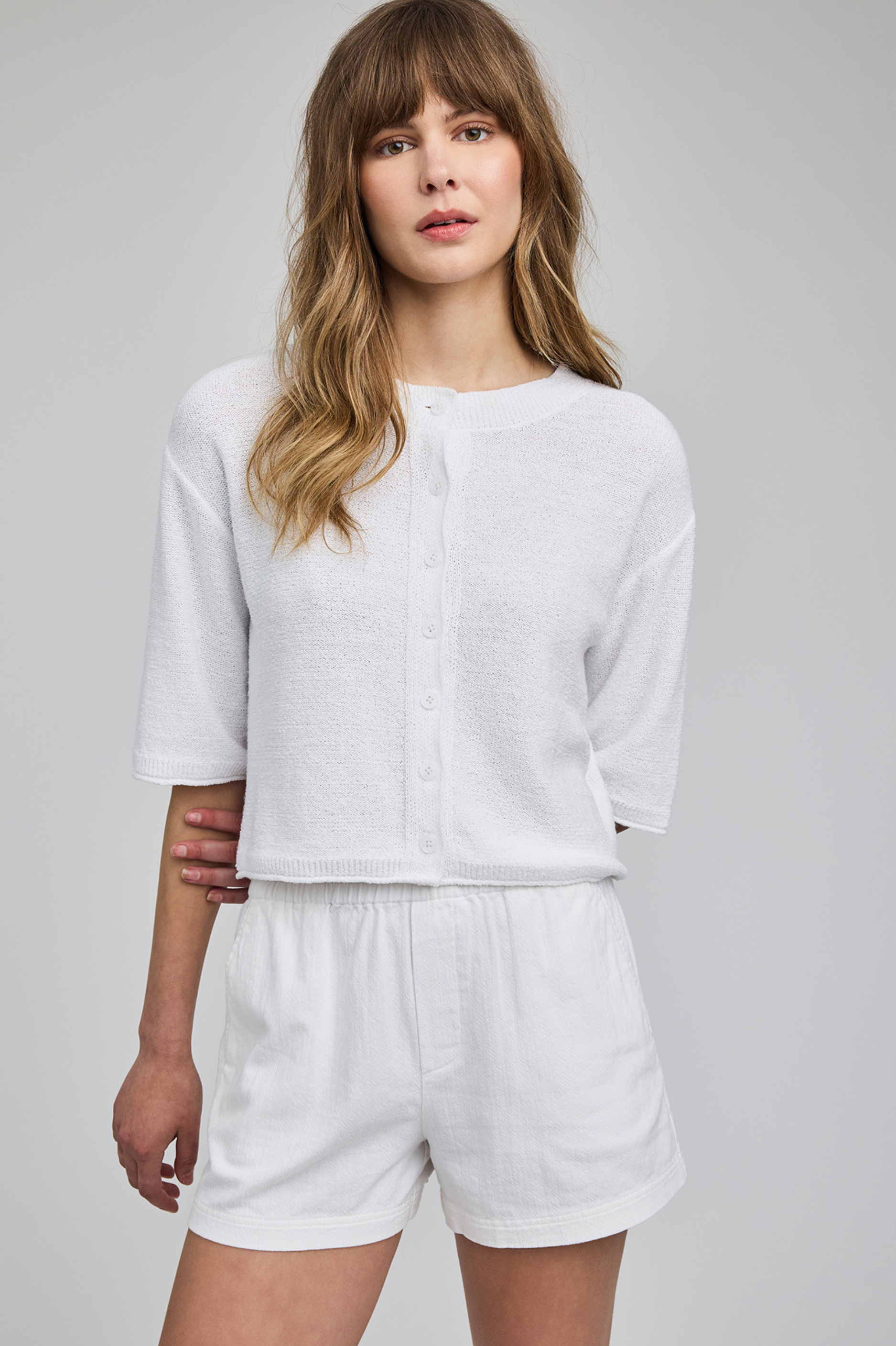 Genevieve Knit Sweater - White