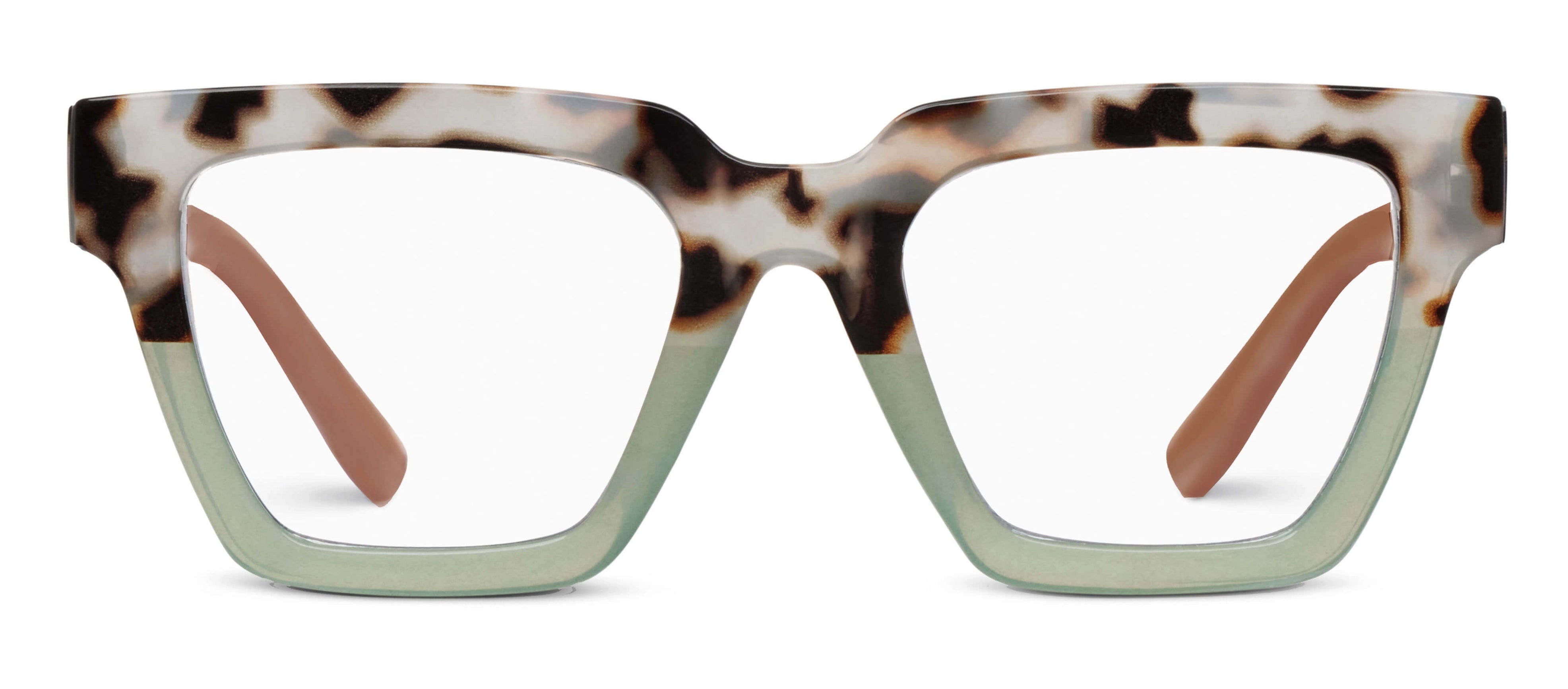 Peepers - Take A Bow Blue Light Glasses - Chai Tortoise