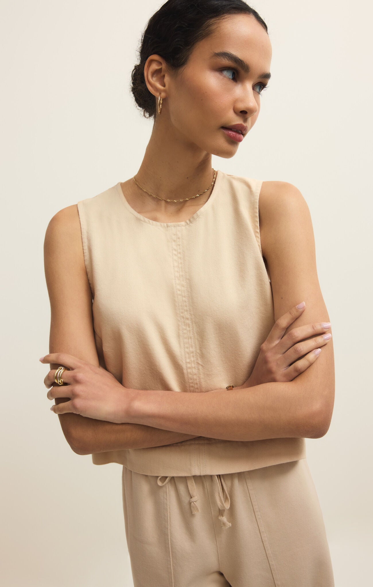 Z Supply Sun Seeker Tank - Parchment