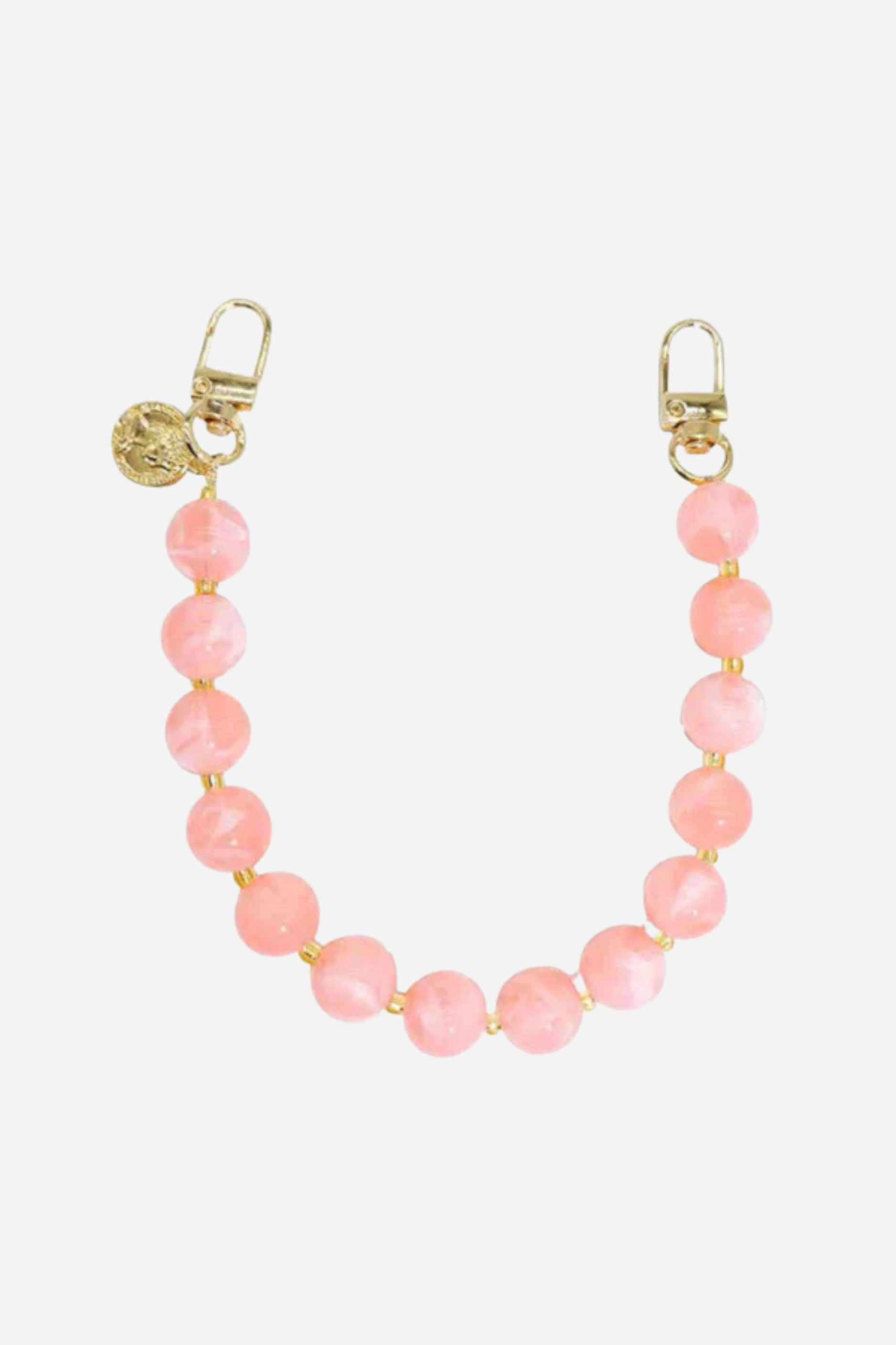 Beaded Phone Chain - Light Pink