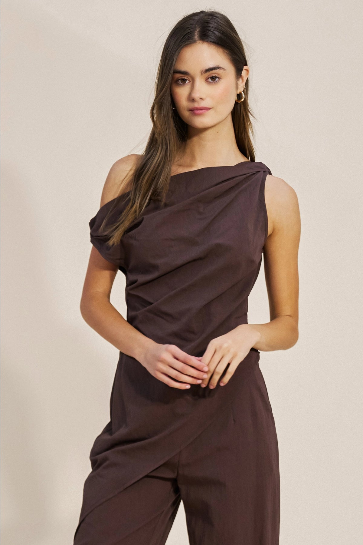 Asymmetrical One Shoulder Top