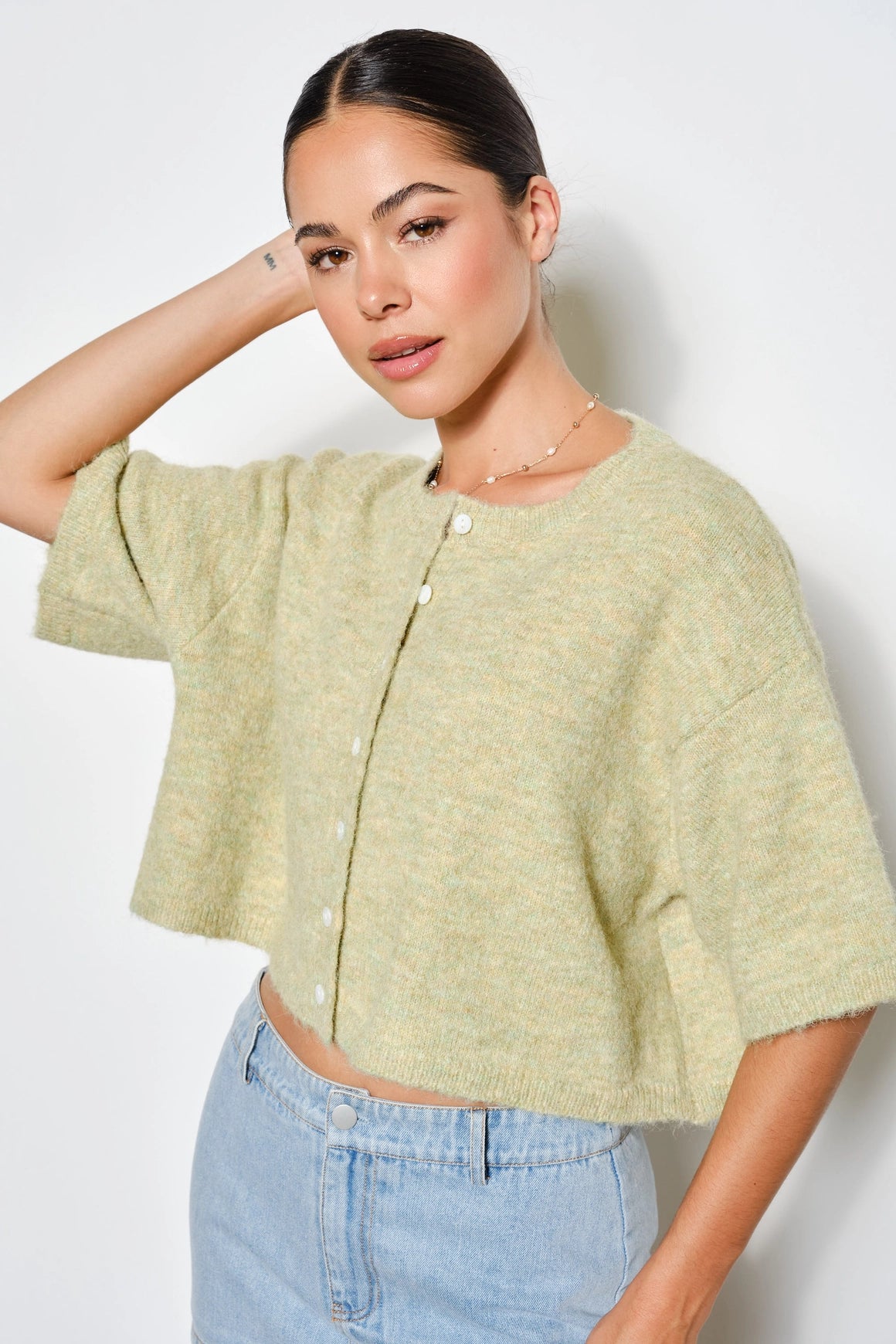 Peppa Cardigan - Light Green