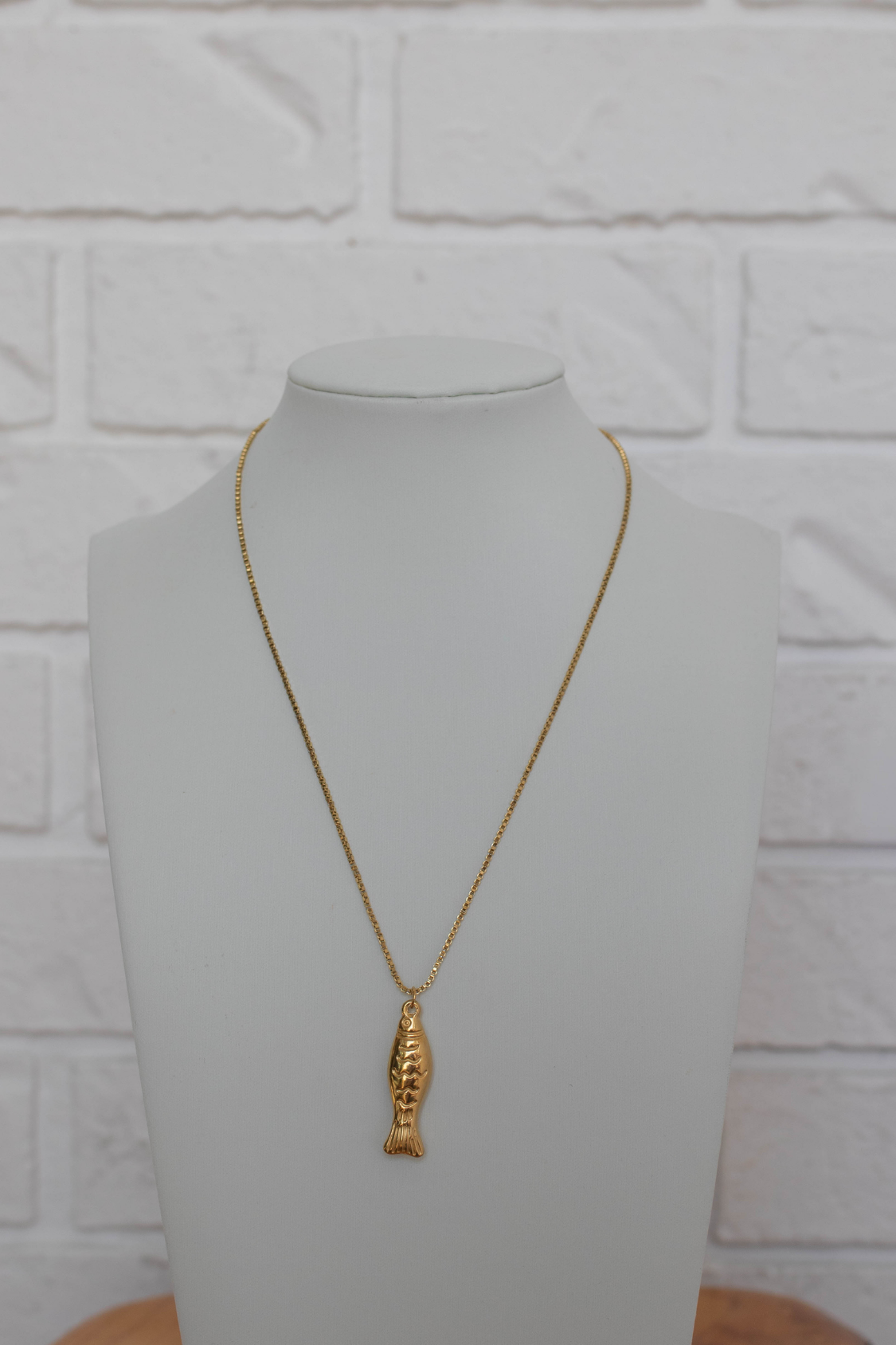 18K Fish Necklace