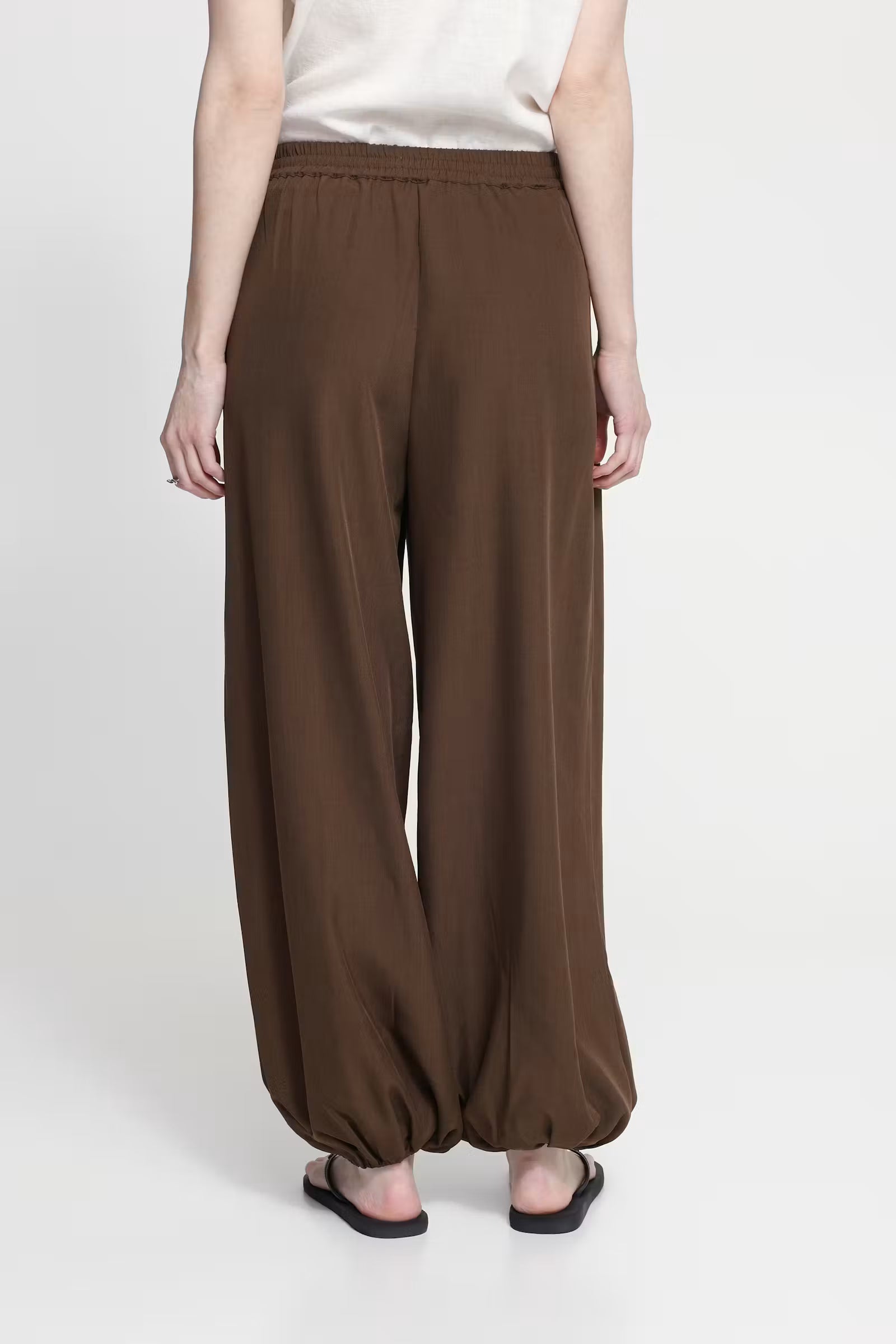 Ihfava Barrel Pants - Brown