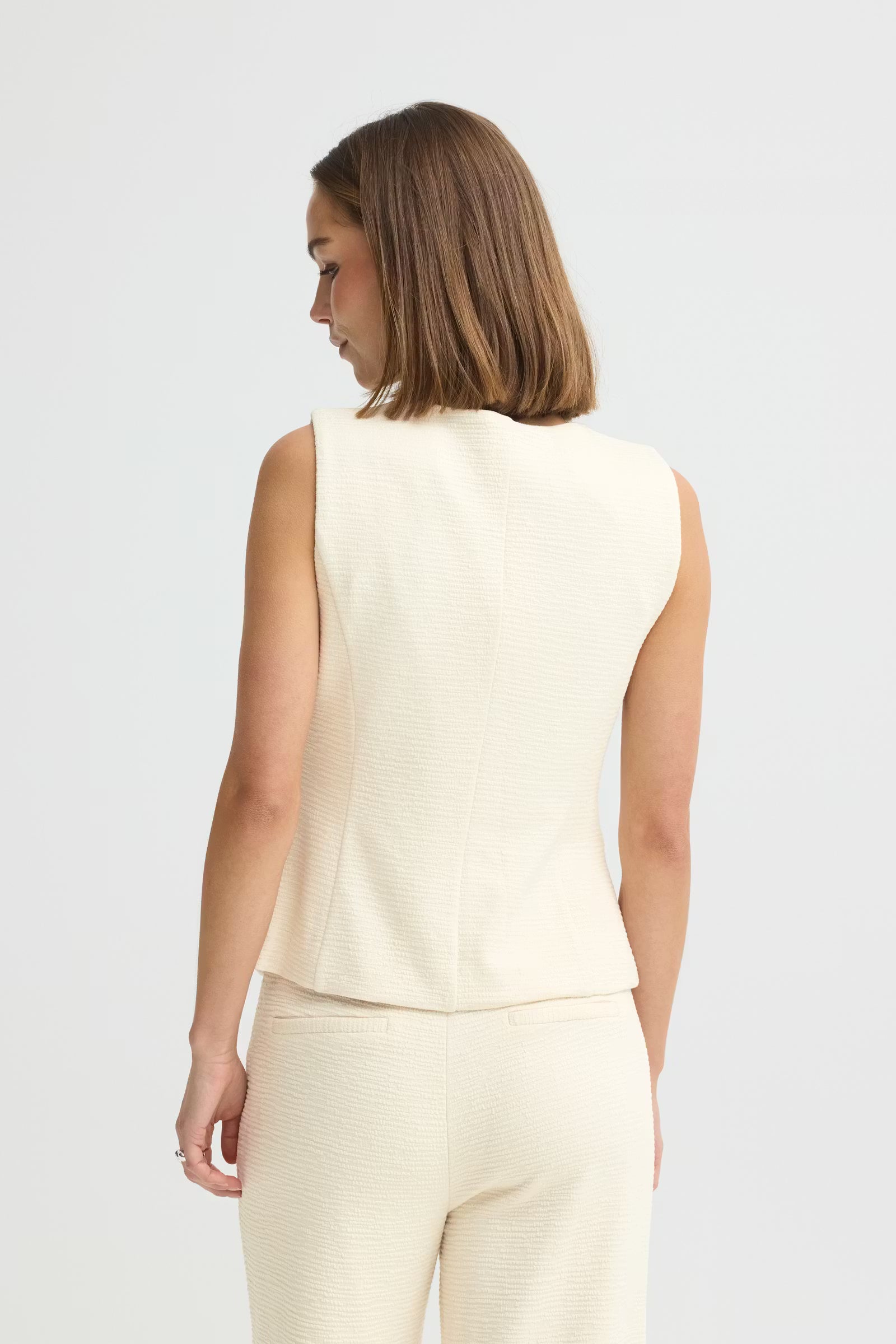 Kate Waistcoat - Almond Milk