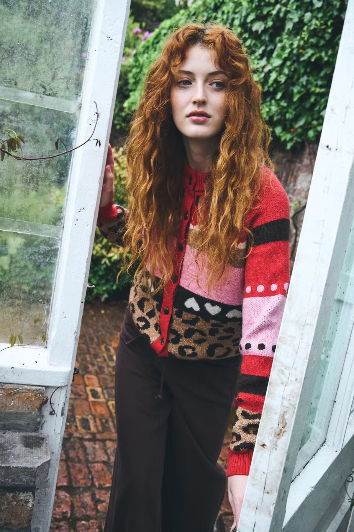 Ihlivoni Cardigan - Poinsettia