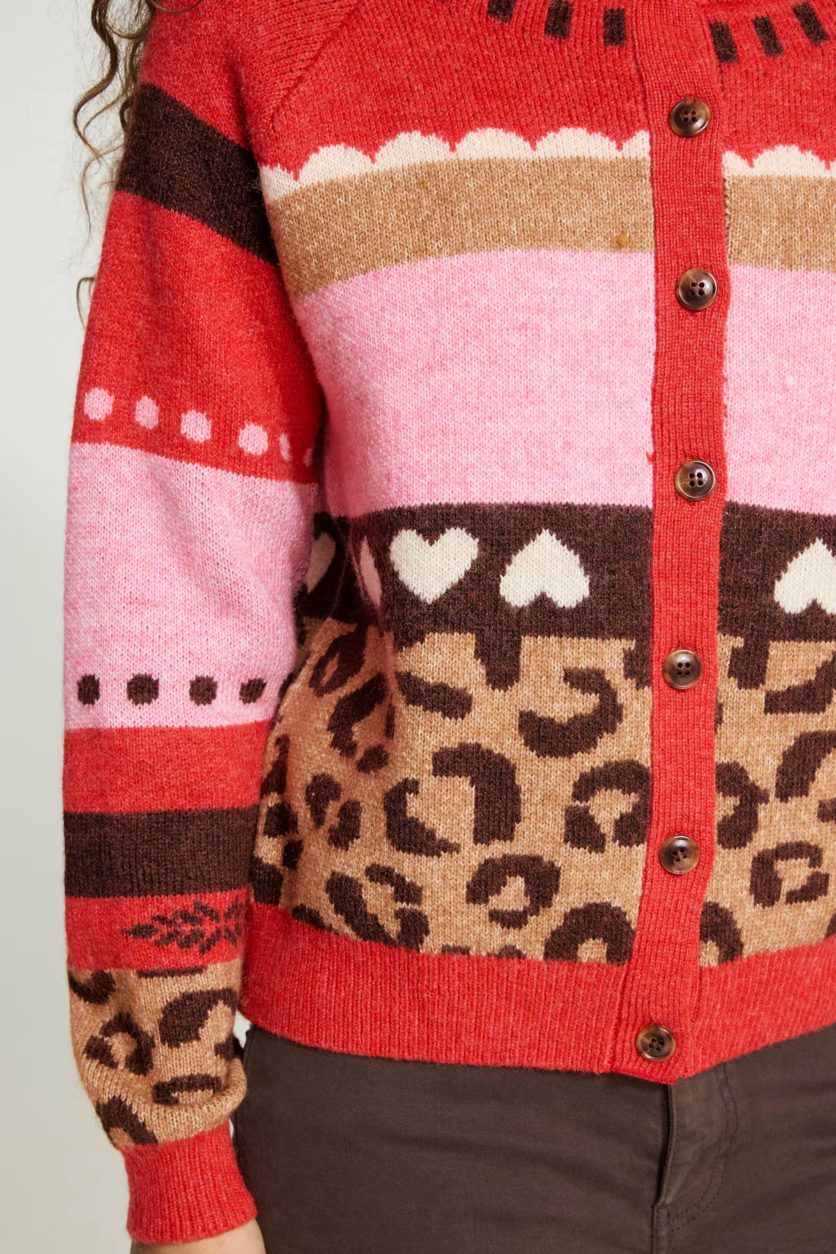 Ihlivoni Cardigan - Poinsettia
