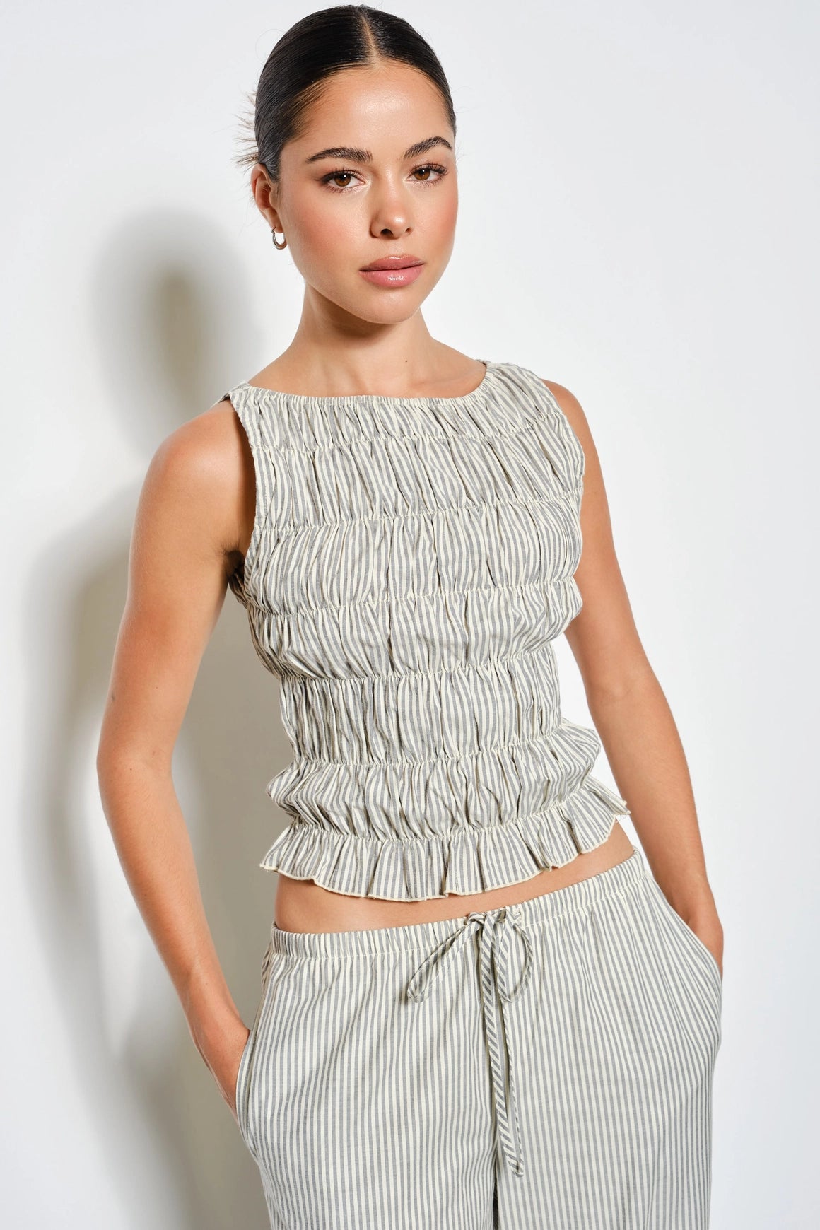 Posey Smocked Top - Black Multi