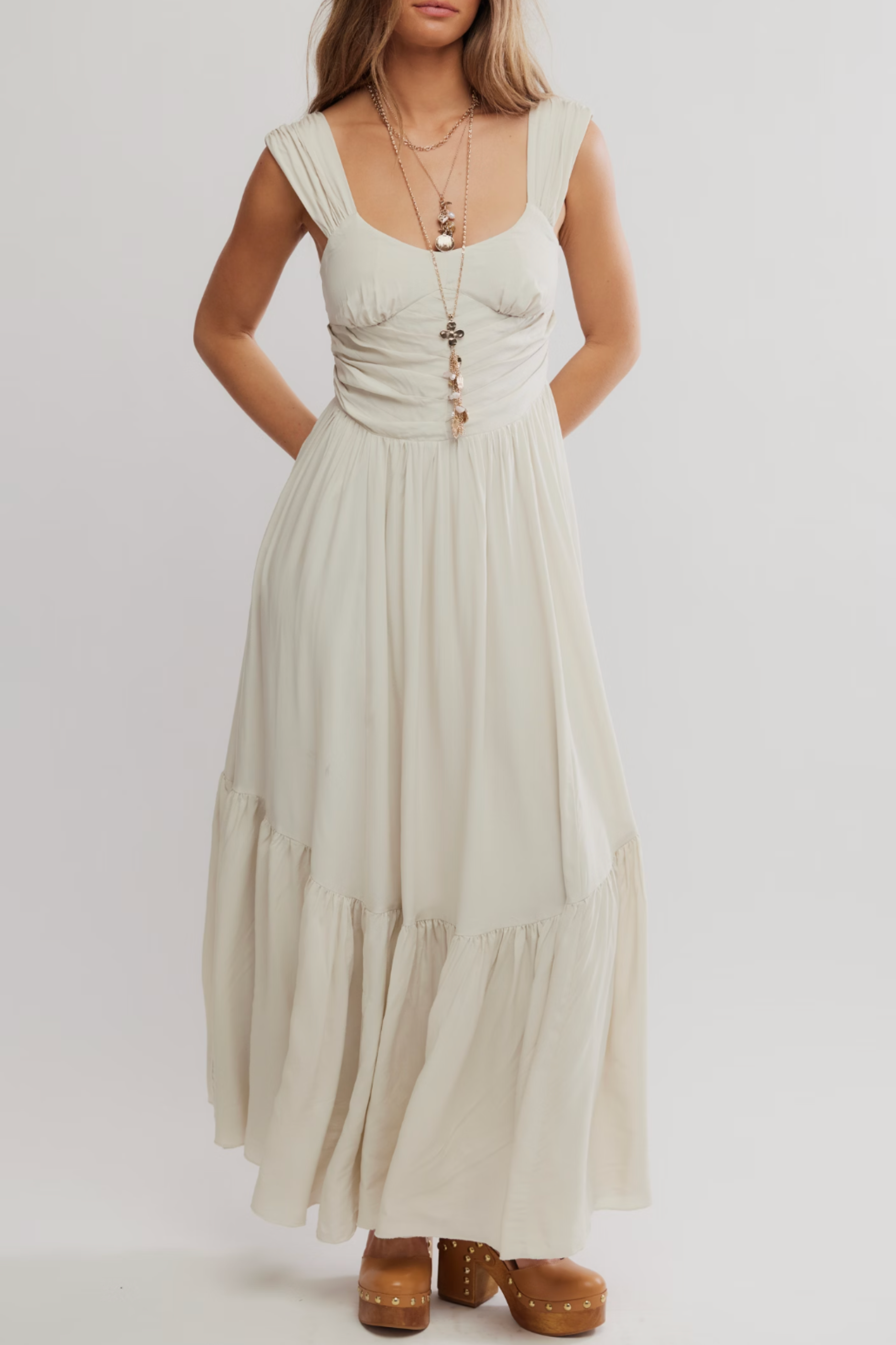 Free People Sasha Maxi Dress - Ivory
