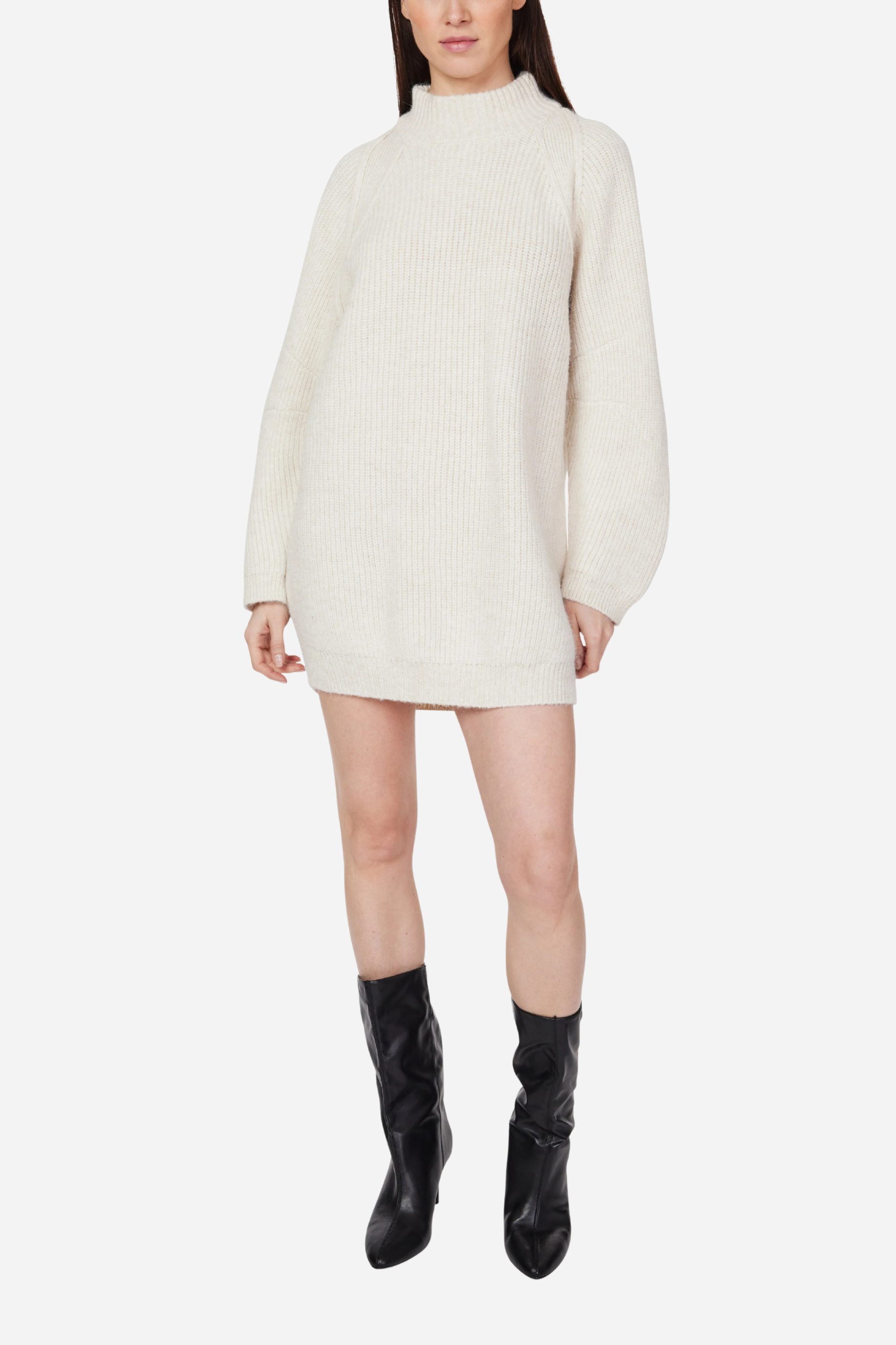 Habitual - Balloon Sleeve Sweater Mini Dress
