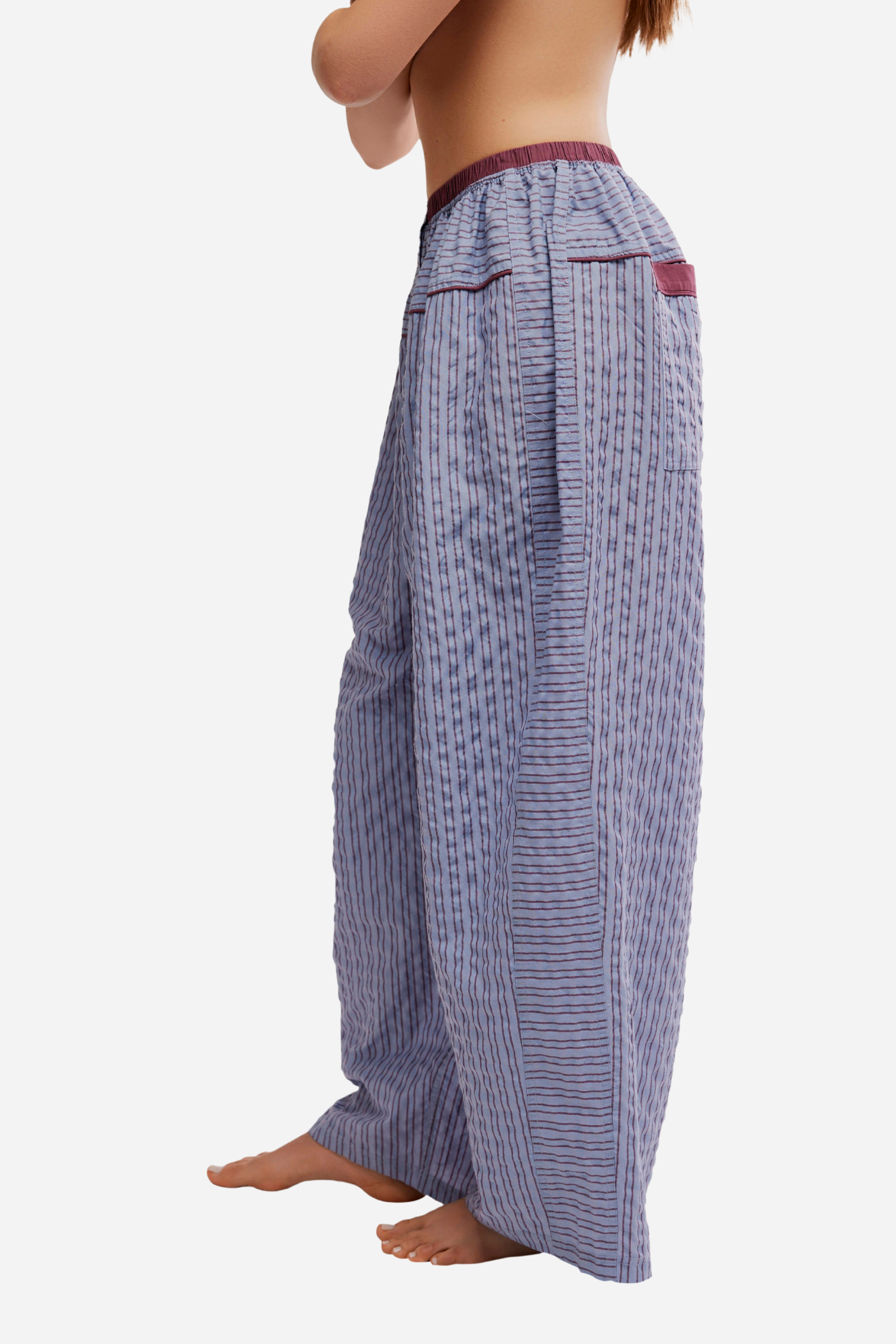 Free People Cross My Heart Lounge Pants - Still Water Combo