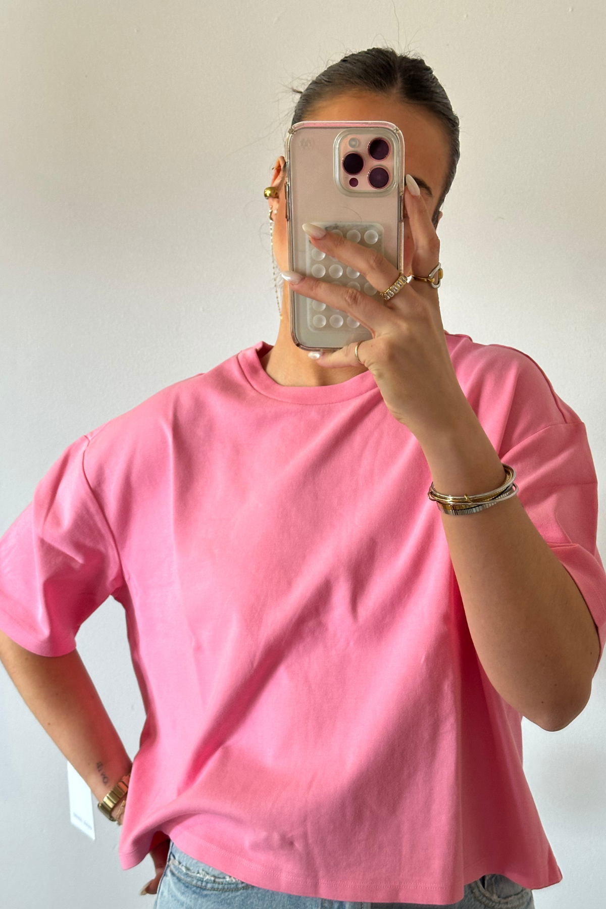 Maddox Jersey Tee - Pink Lemonade