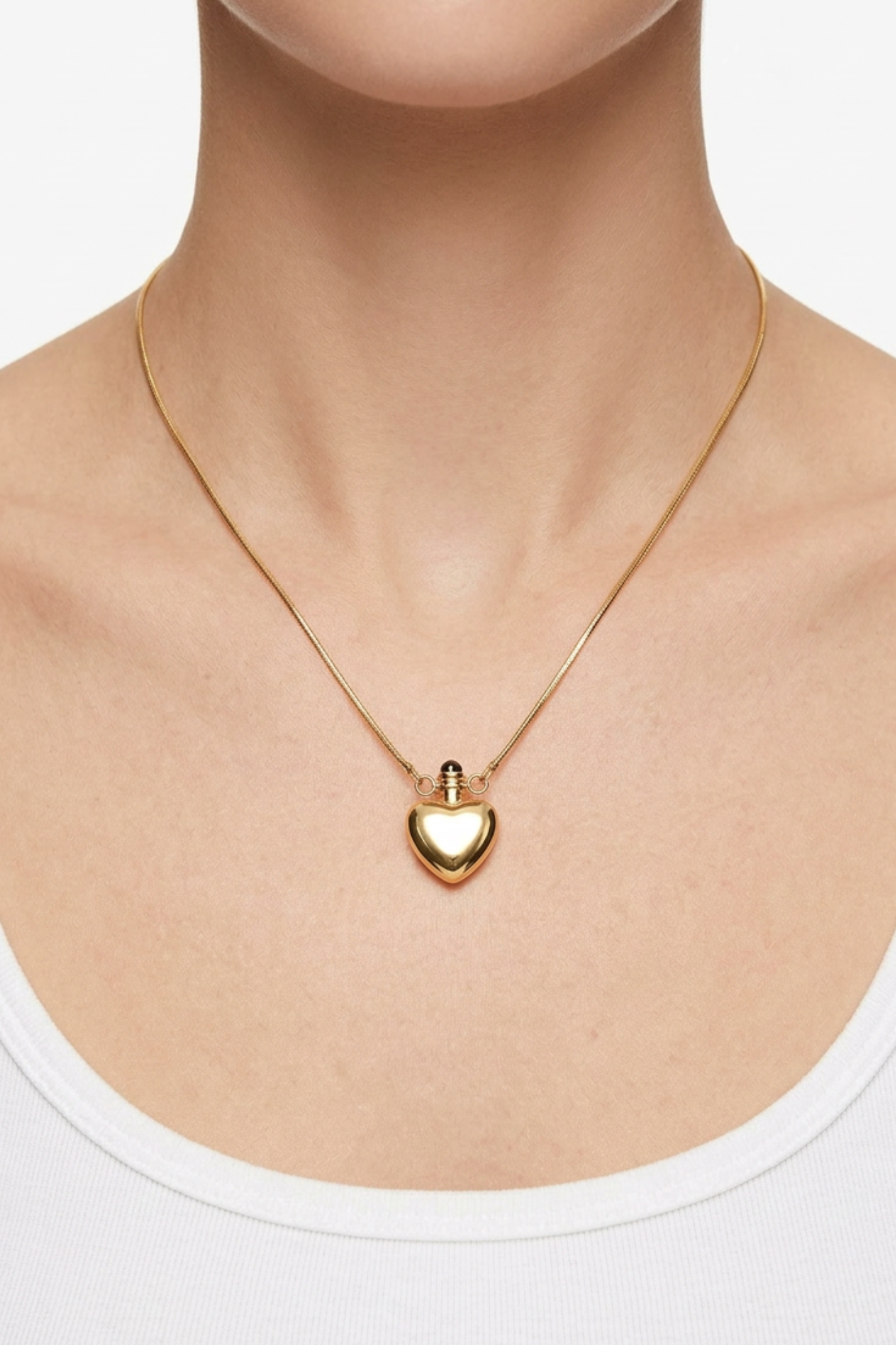 18K Gemma Heart Necklace