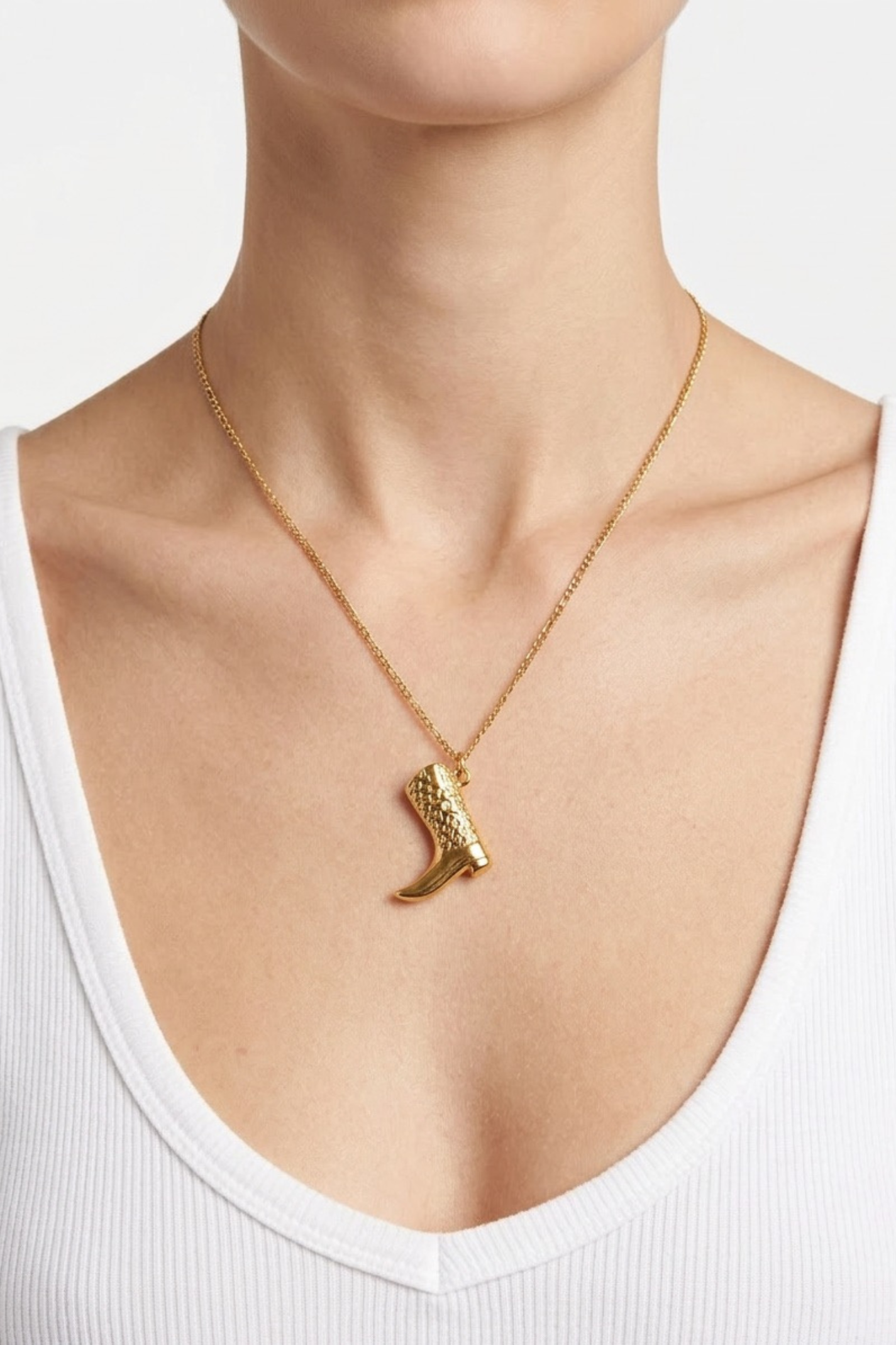 18K Boot Charm Necklace