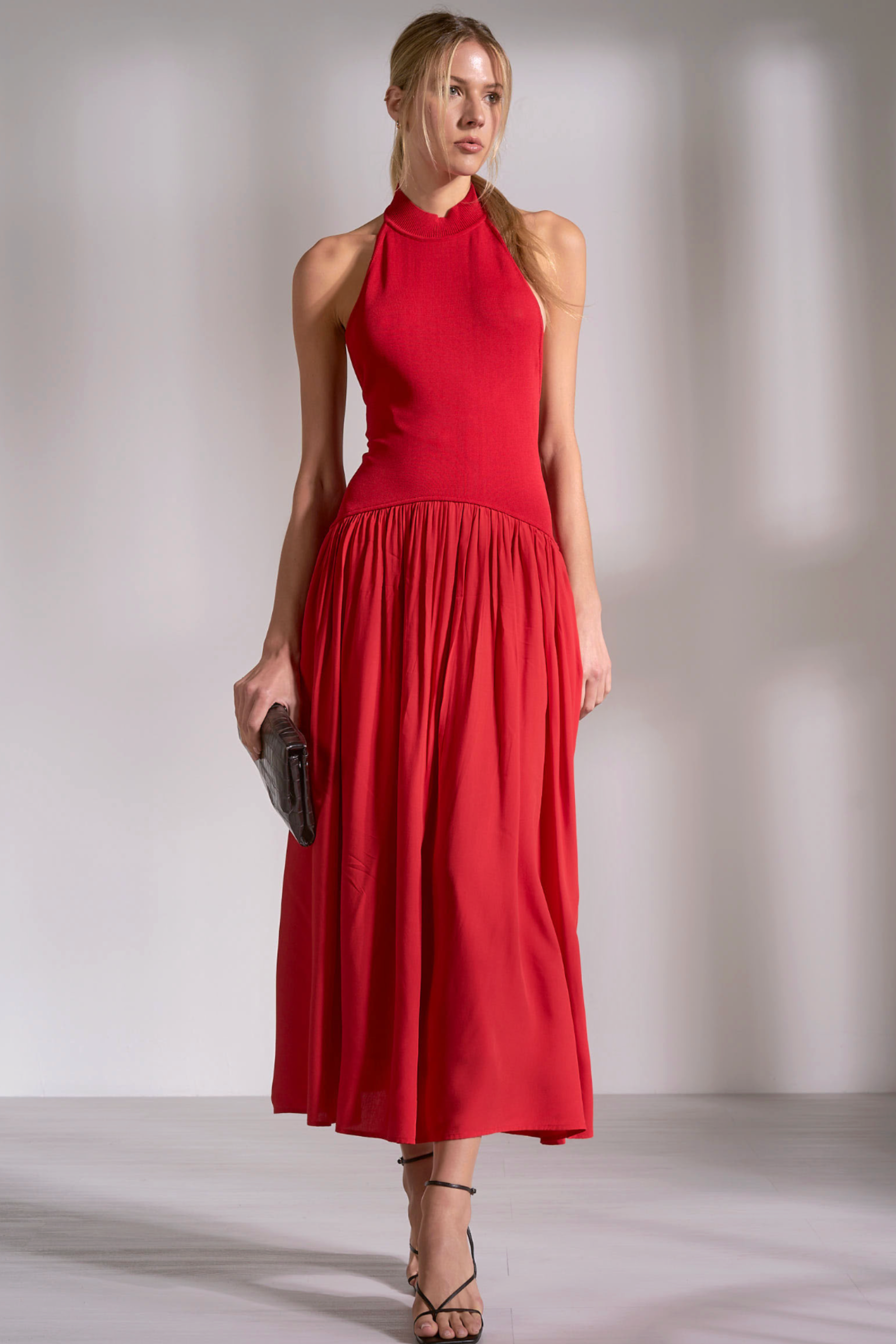 Ellison Maxi Dress - Red S Ellison Maxi Dress - Red S