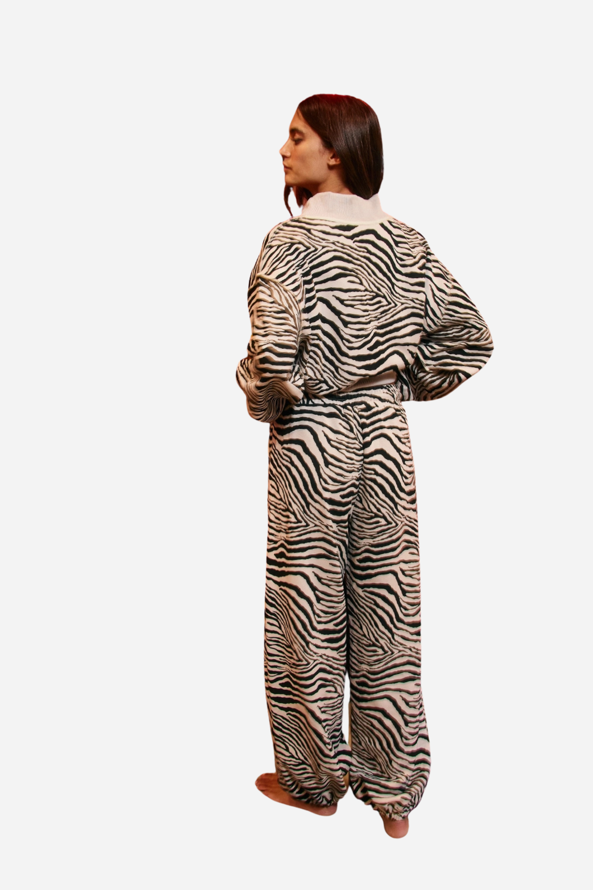 Zebra Print Jogger Pants