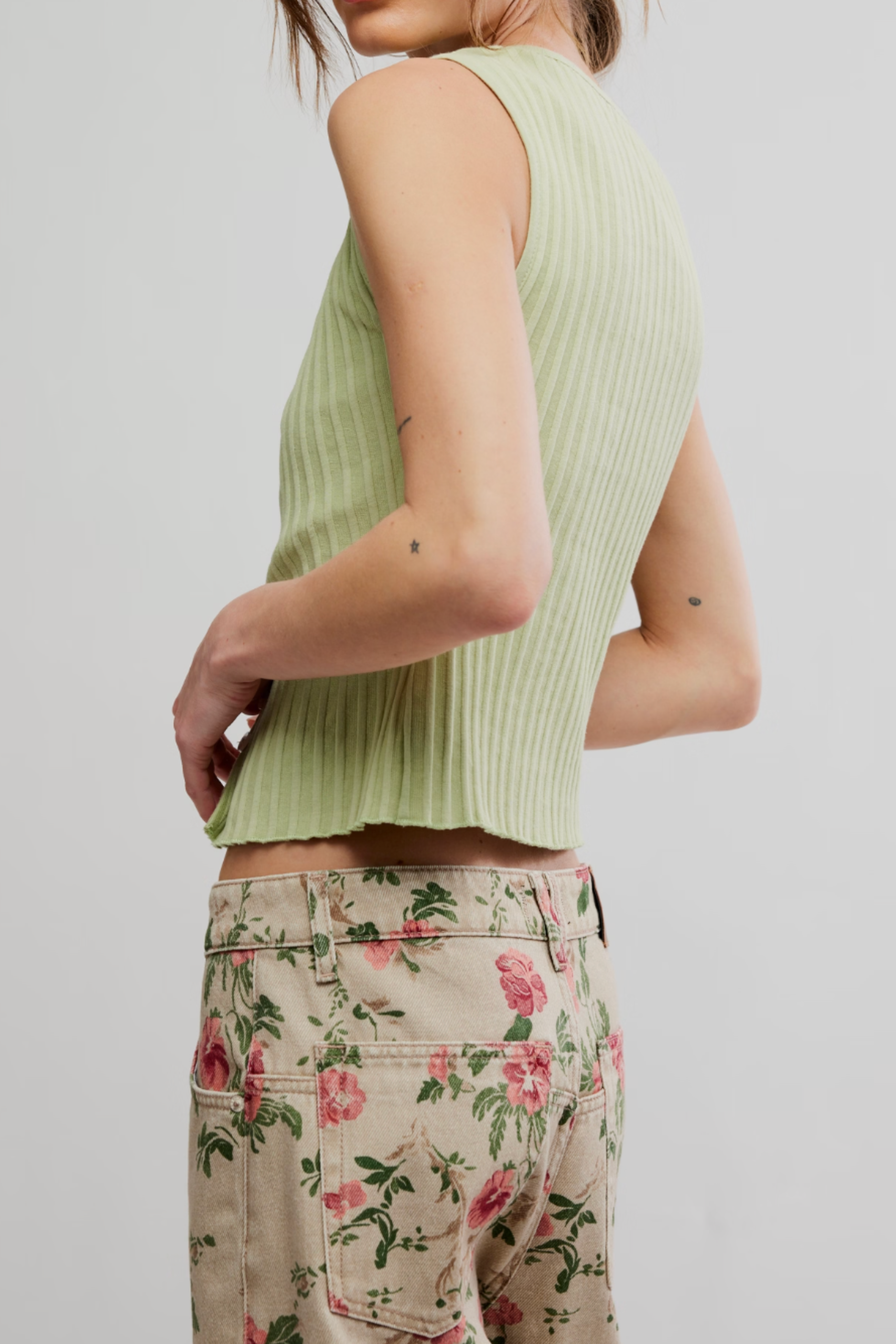 Free People Tilly Vest - Weeping Willow