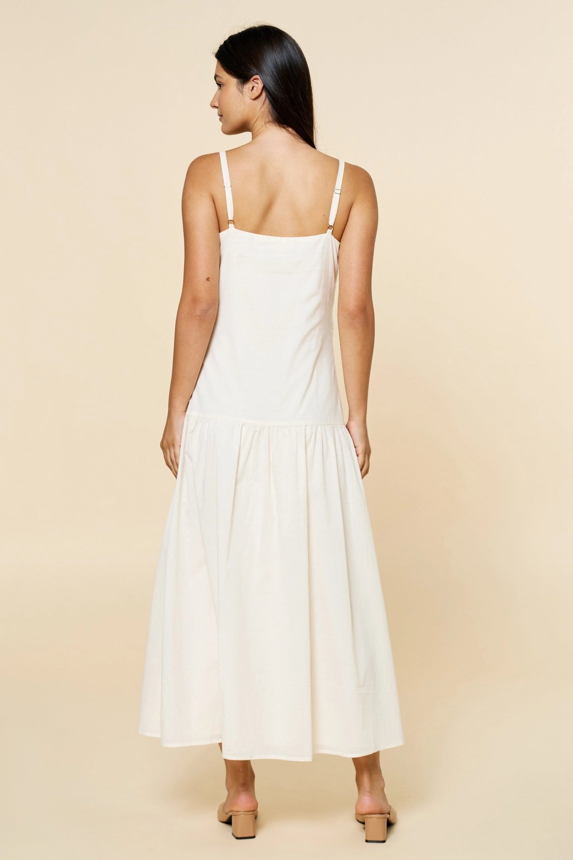 Floral Drop Waist Maxi Dress