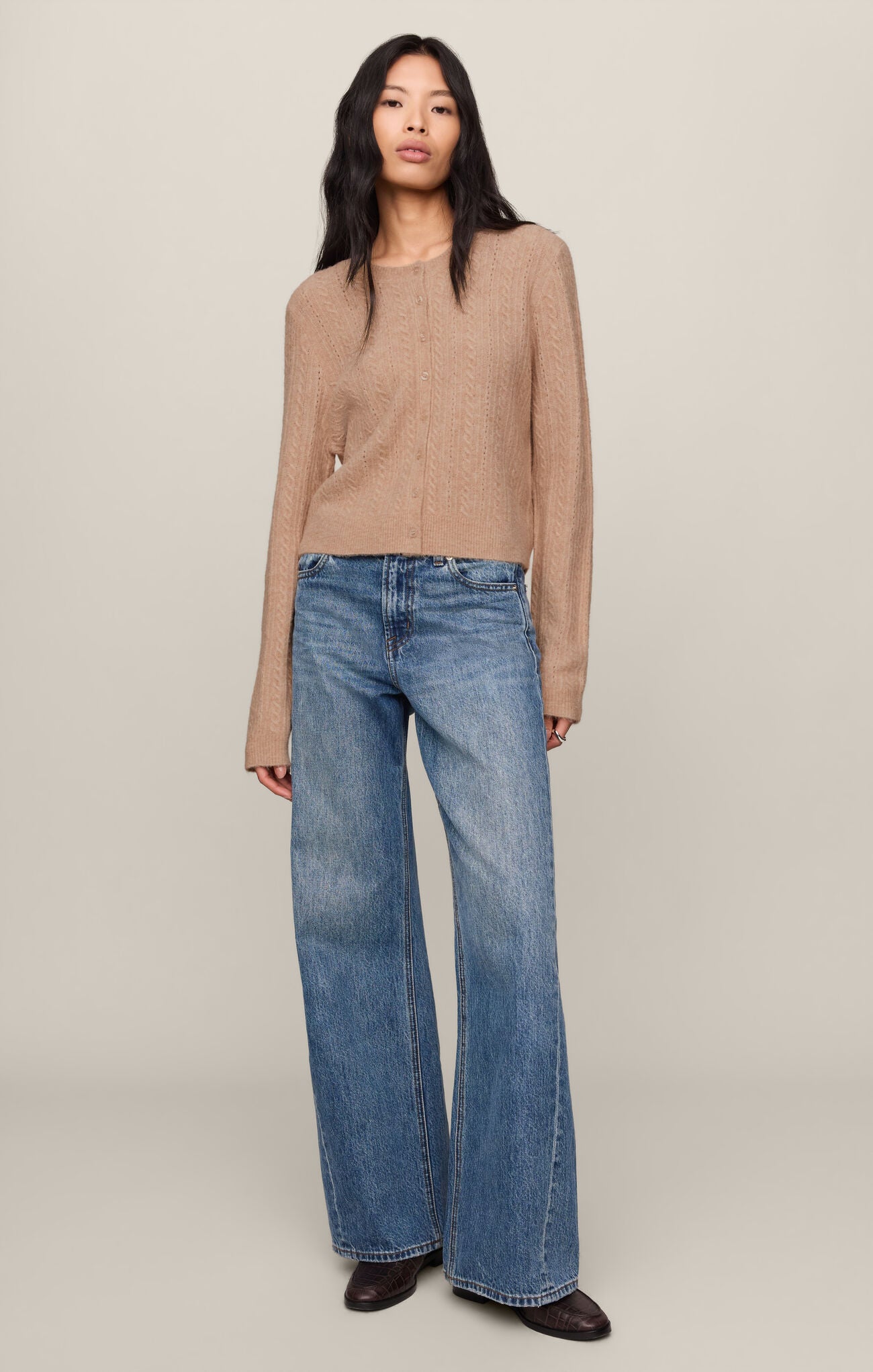 Z Supply - Medina Pointelle Cardigan - Macaroon