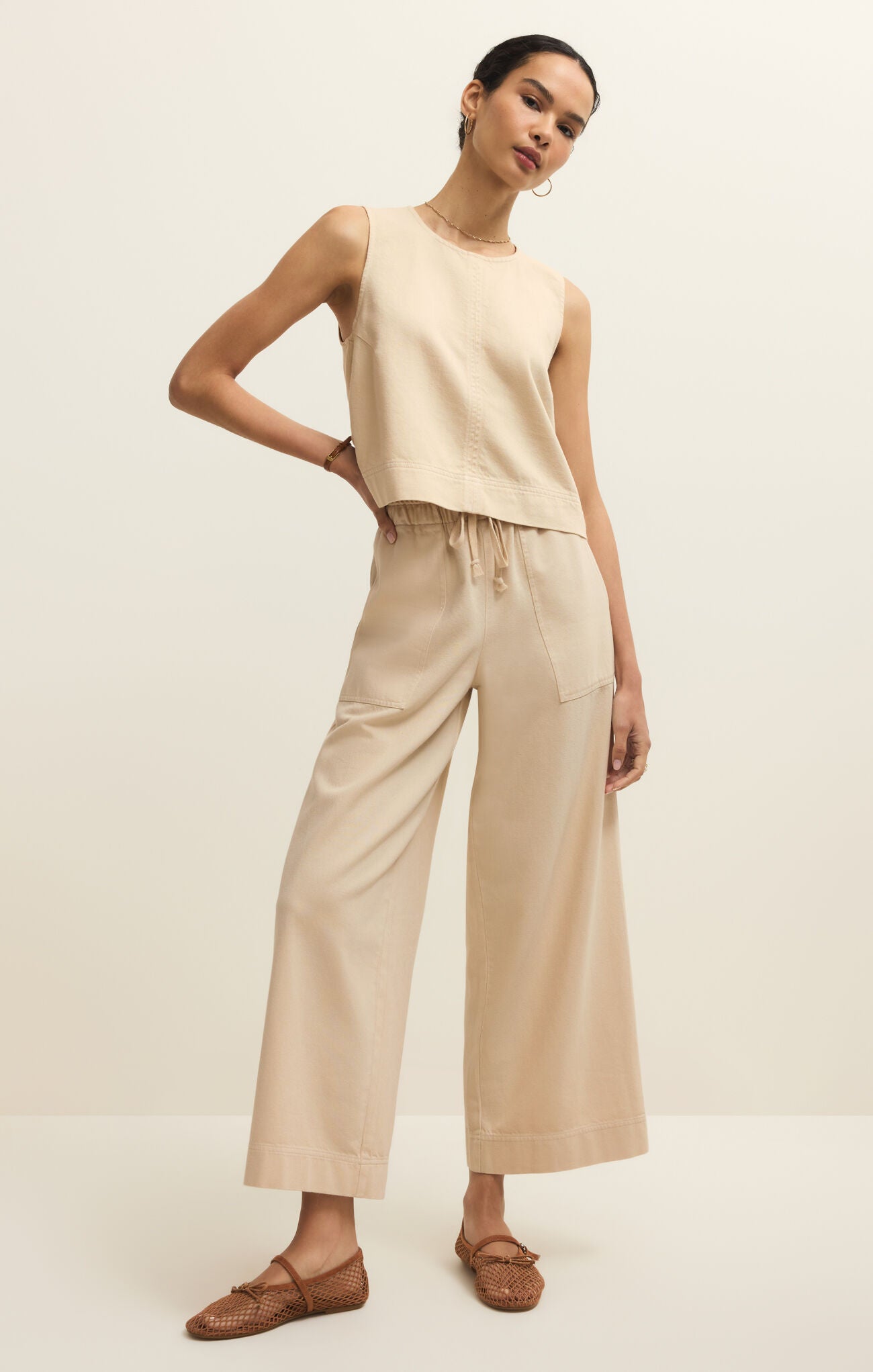 Z Supply Sun Seeker Tank - Parchment