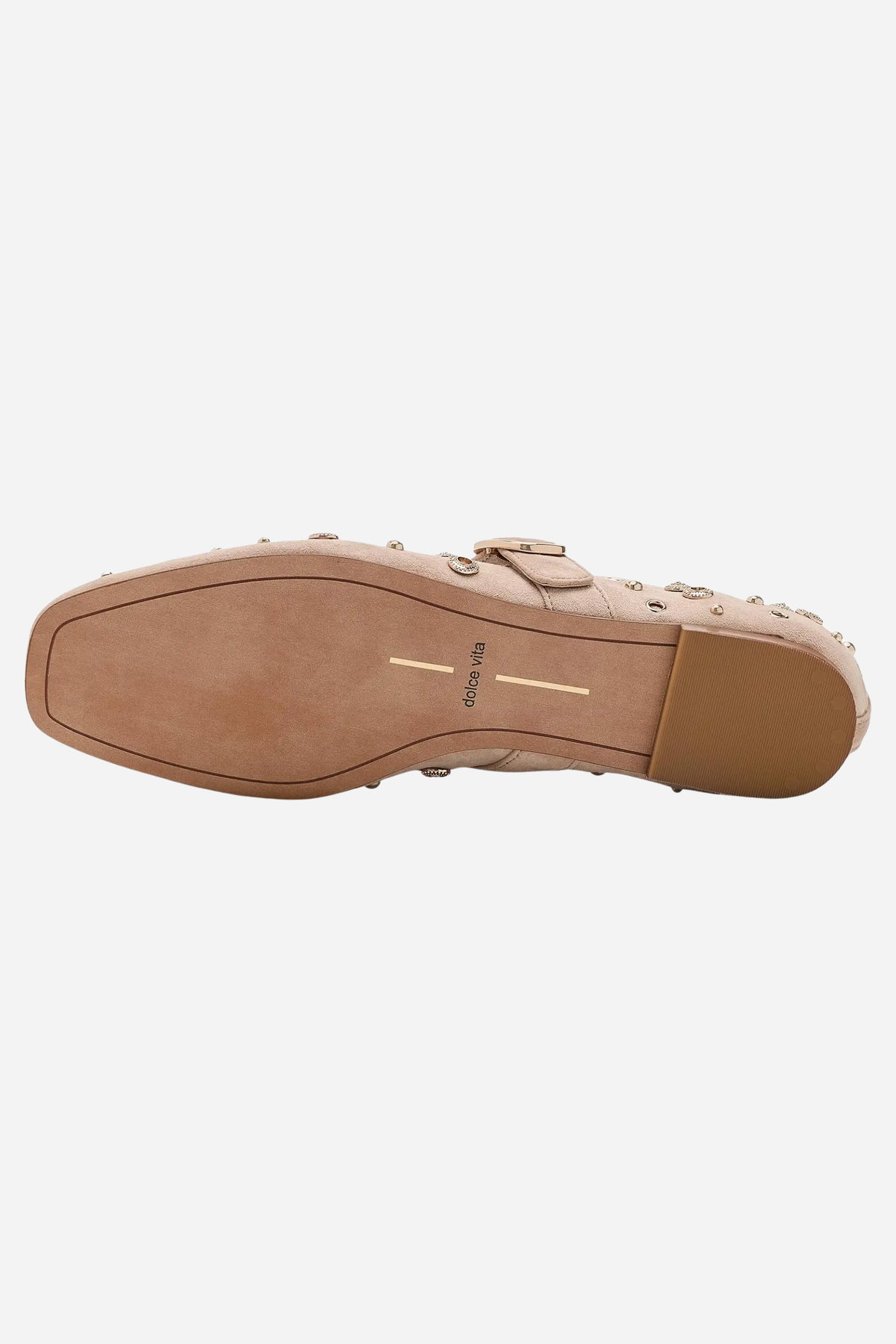Dolce Vita - Mella Stud Flats - Camel Suede