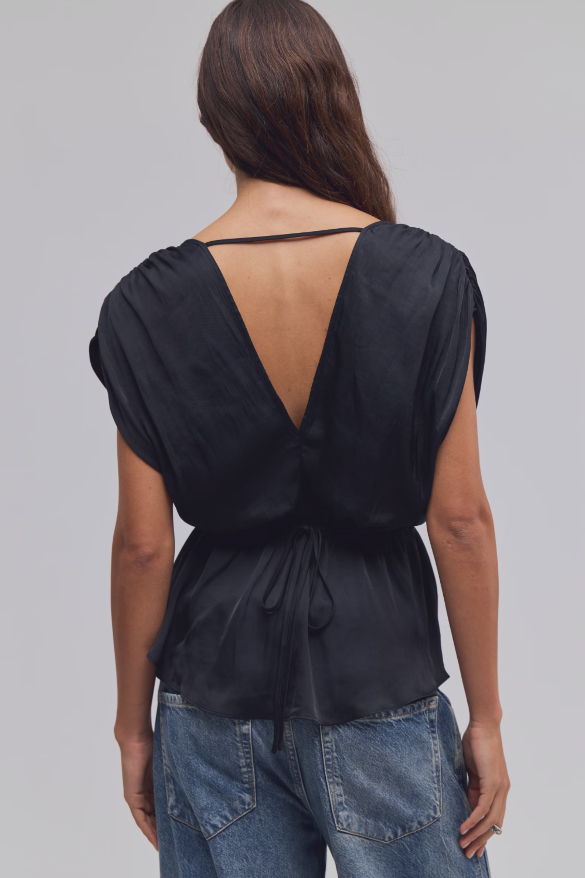 Free People Ash Blouse - Black