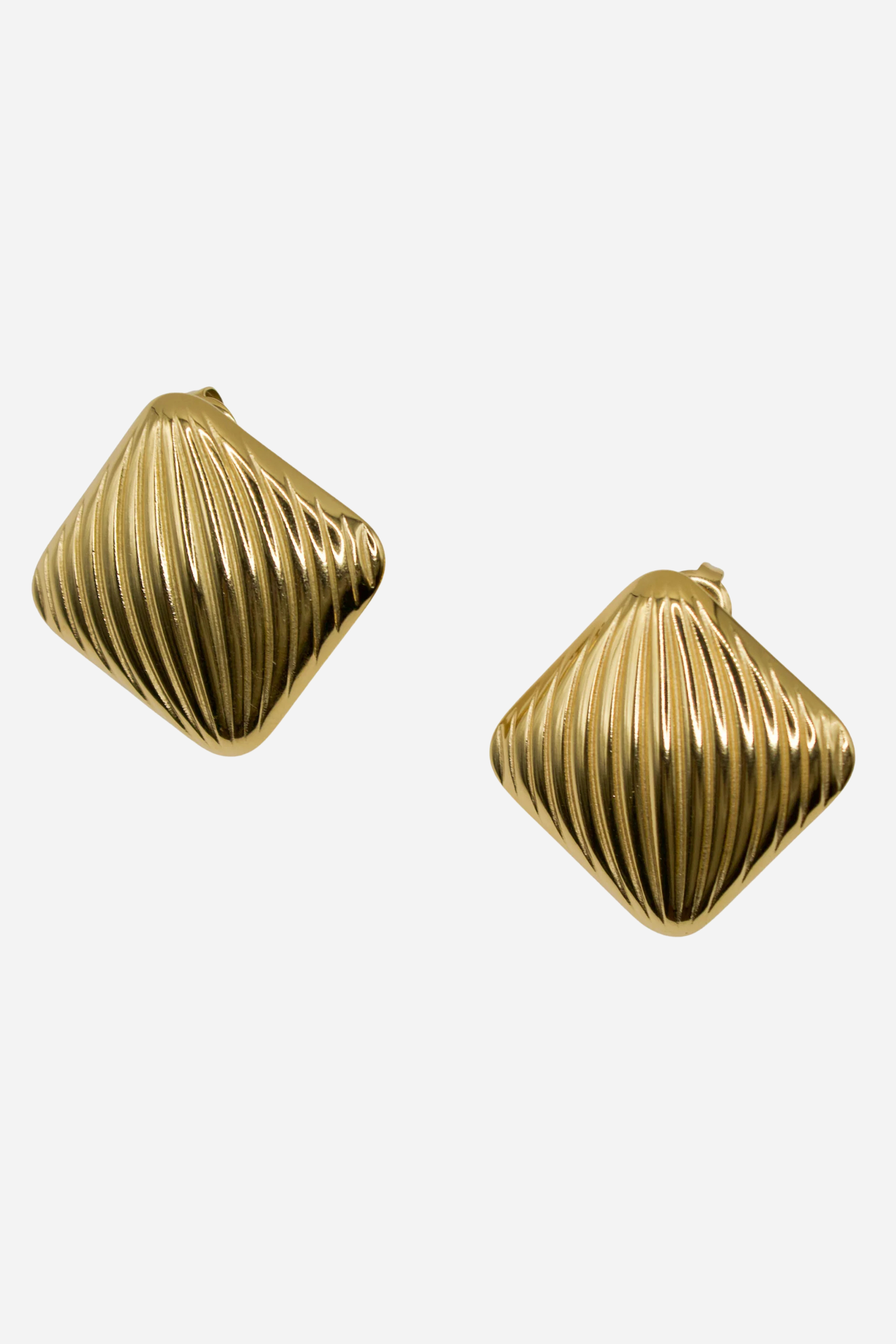 18K Parker Stud Statement Earrings