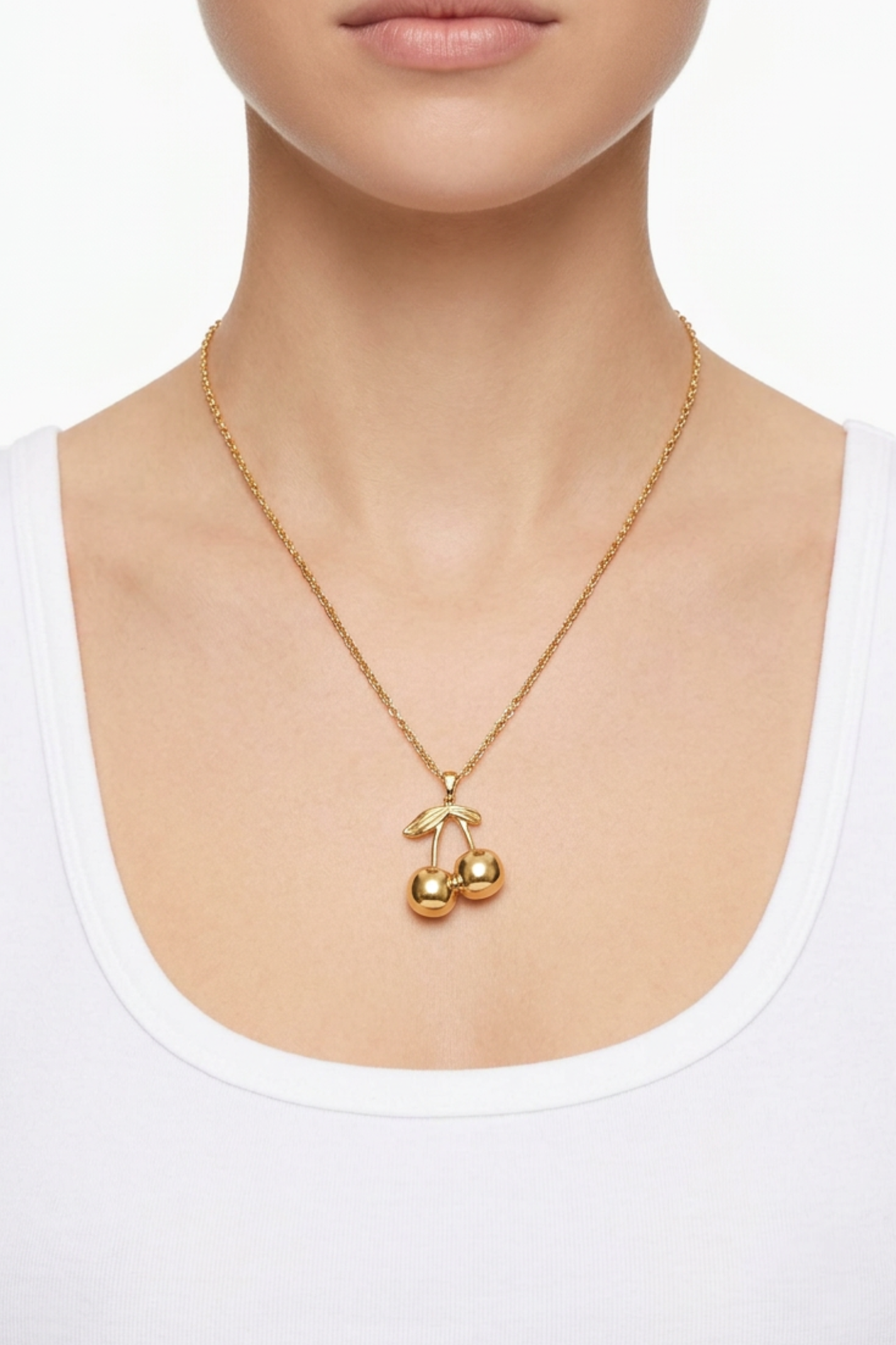 18K Summer Cherries Necklace