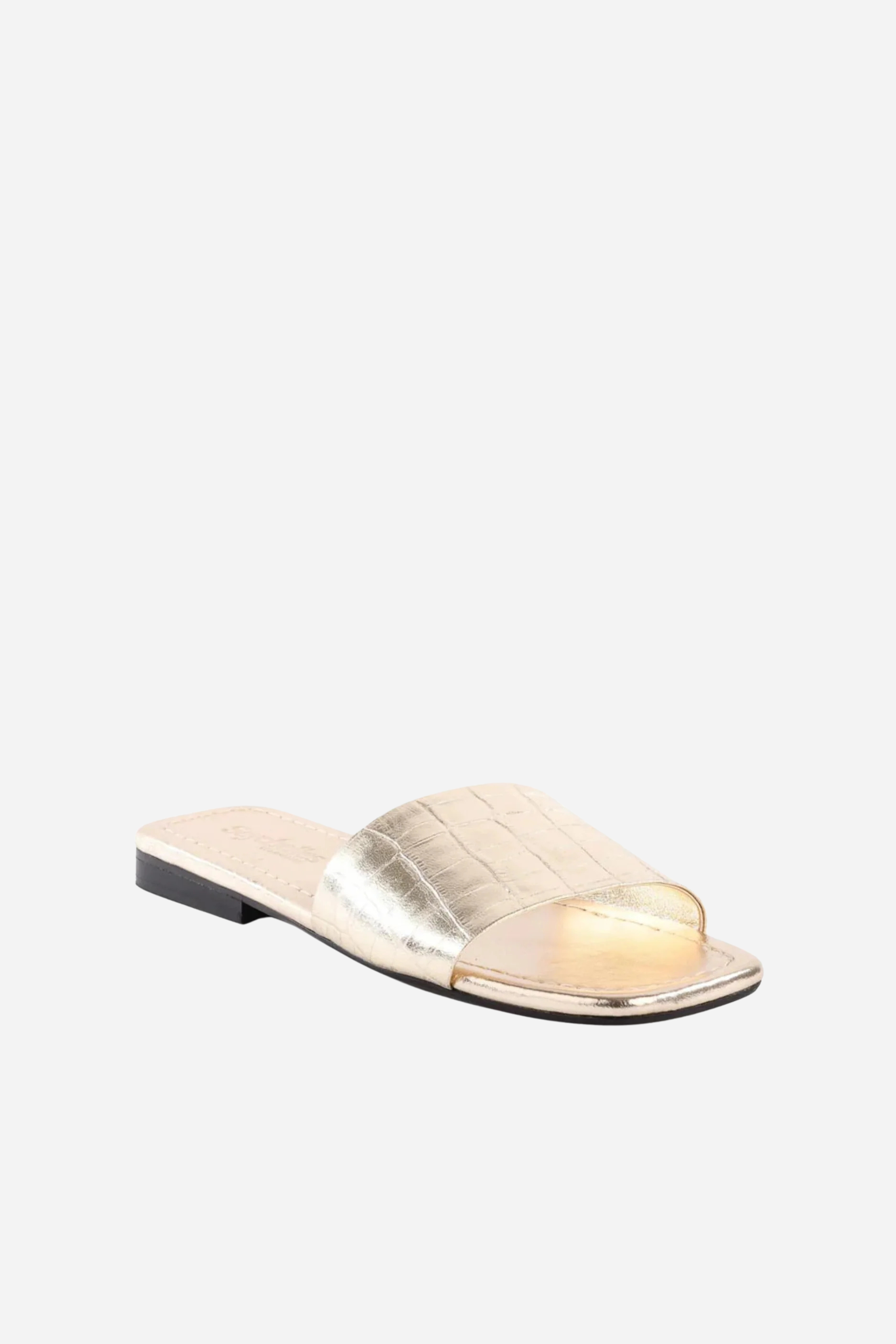 Seychelles Paris Sandals - Gold Croco