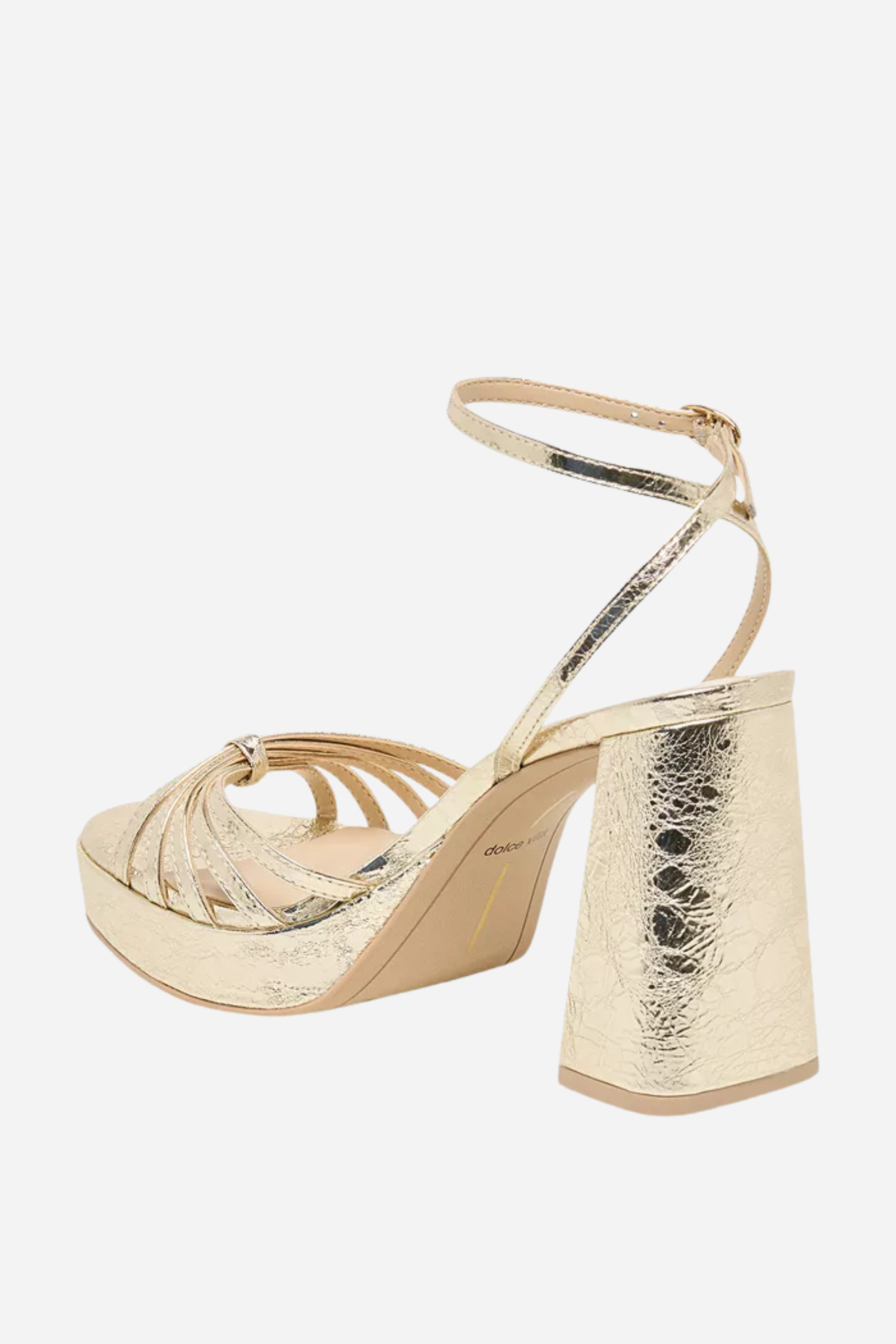 Dolce Vita Prady Platform Heels - Platinum Leather