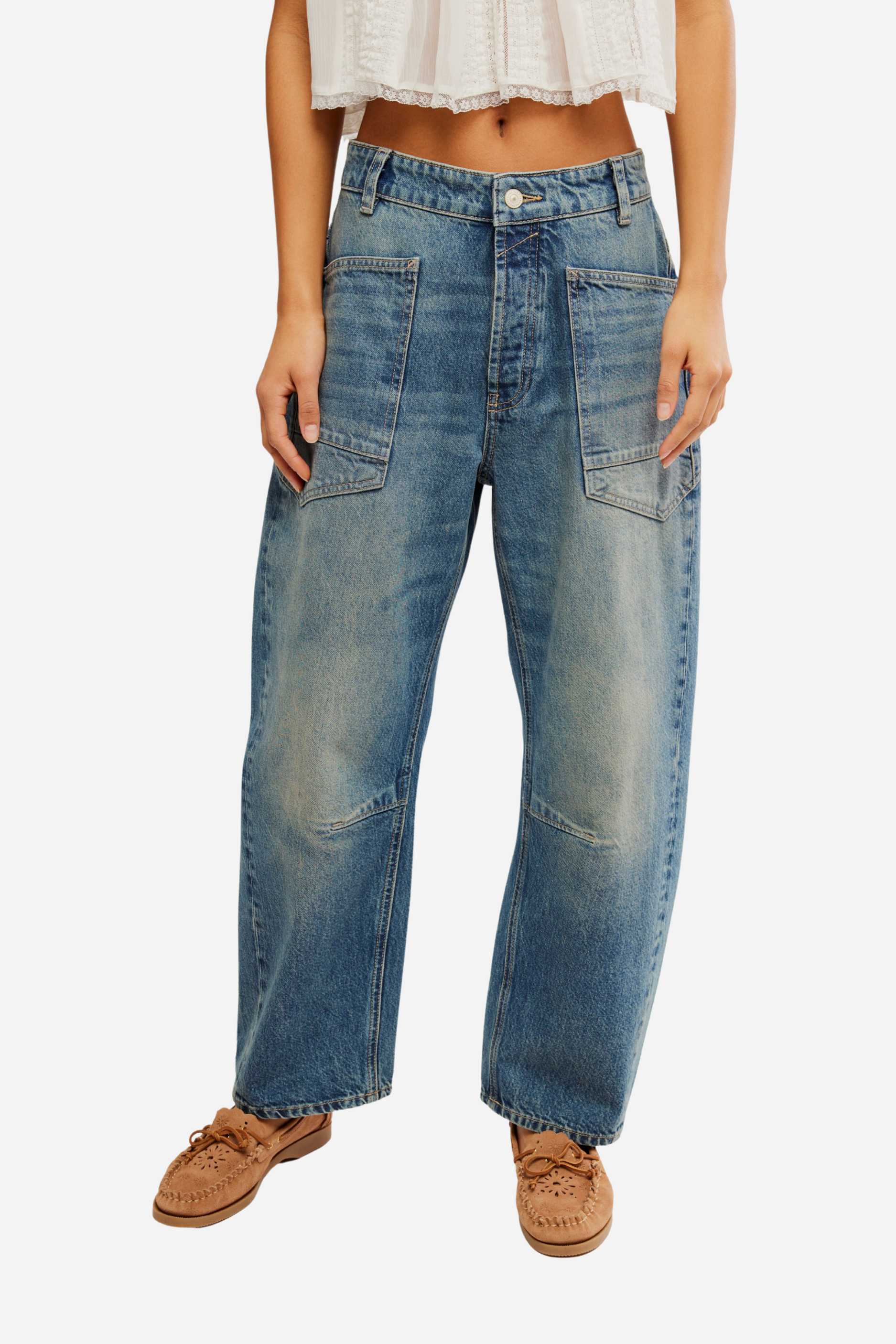 Free People Minimalist Moxie Boyfriend Jeans - High Hopes