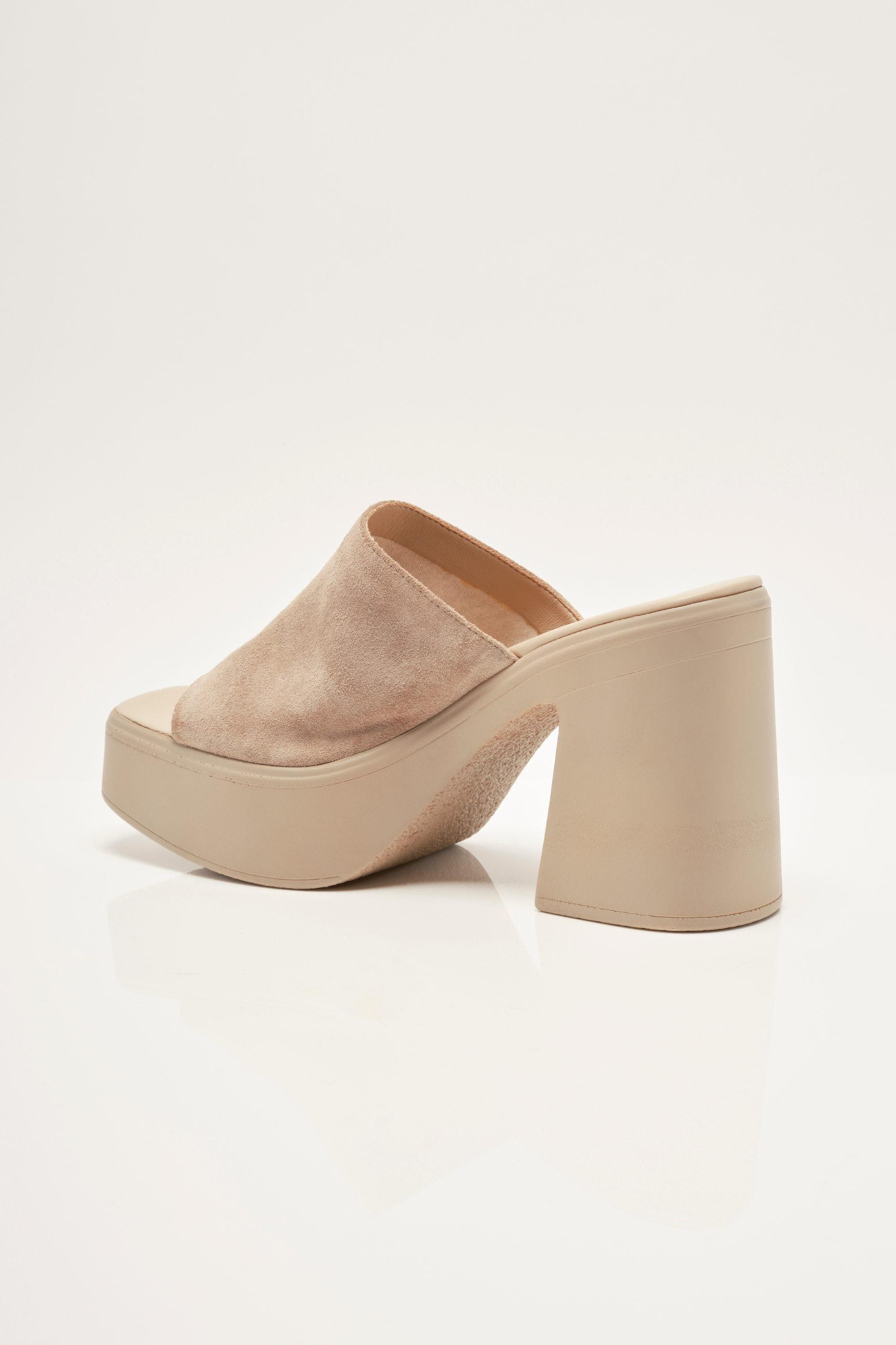 Free People - Zoe Platform Heels - Diamond Suede