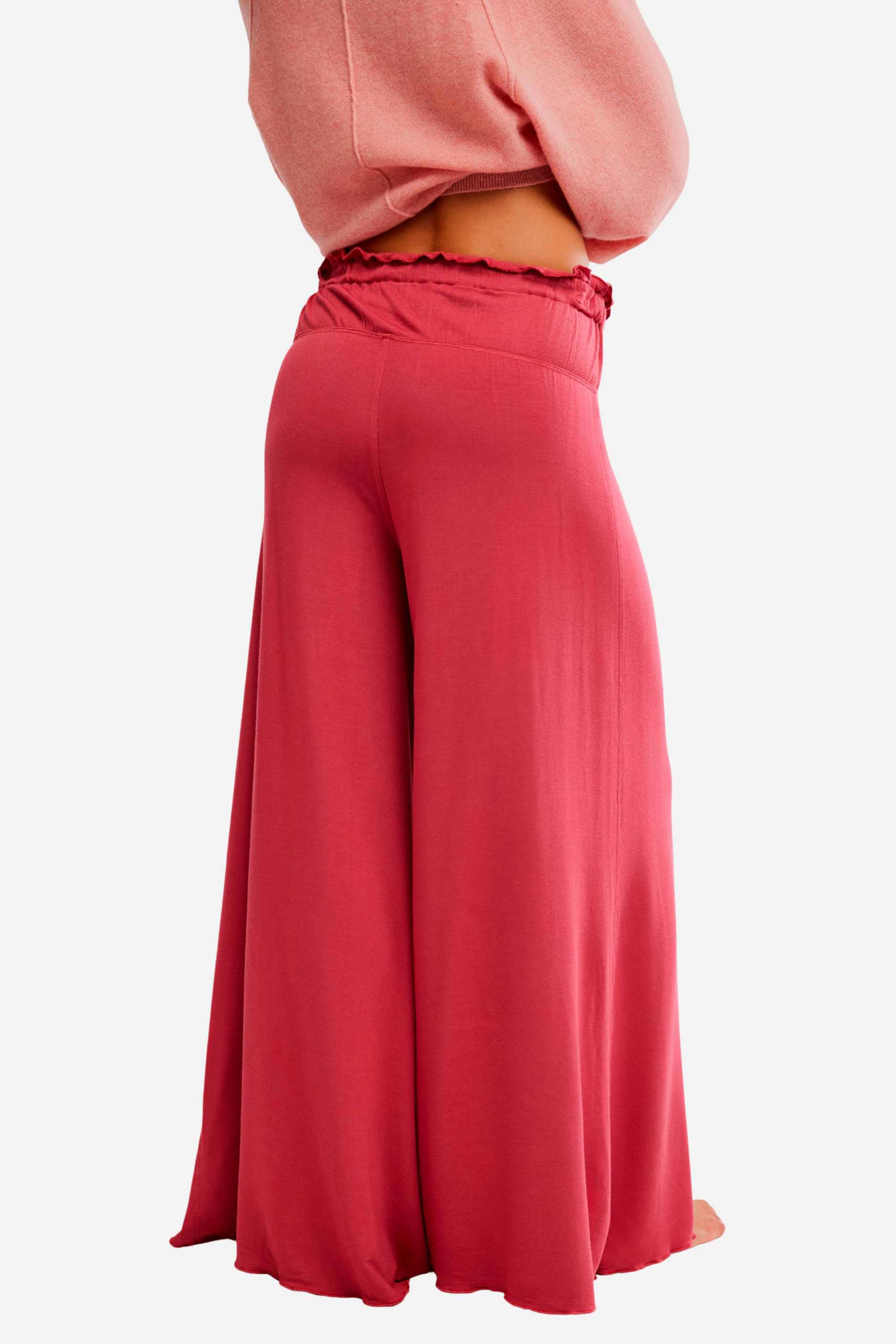 Free People Dream State Pants - Garnet Rose