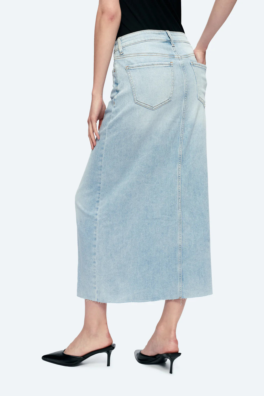 Denim Midi Skirt