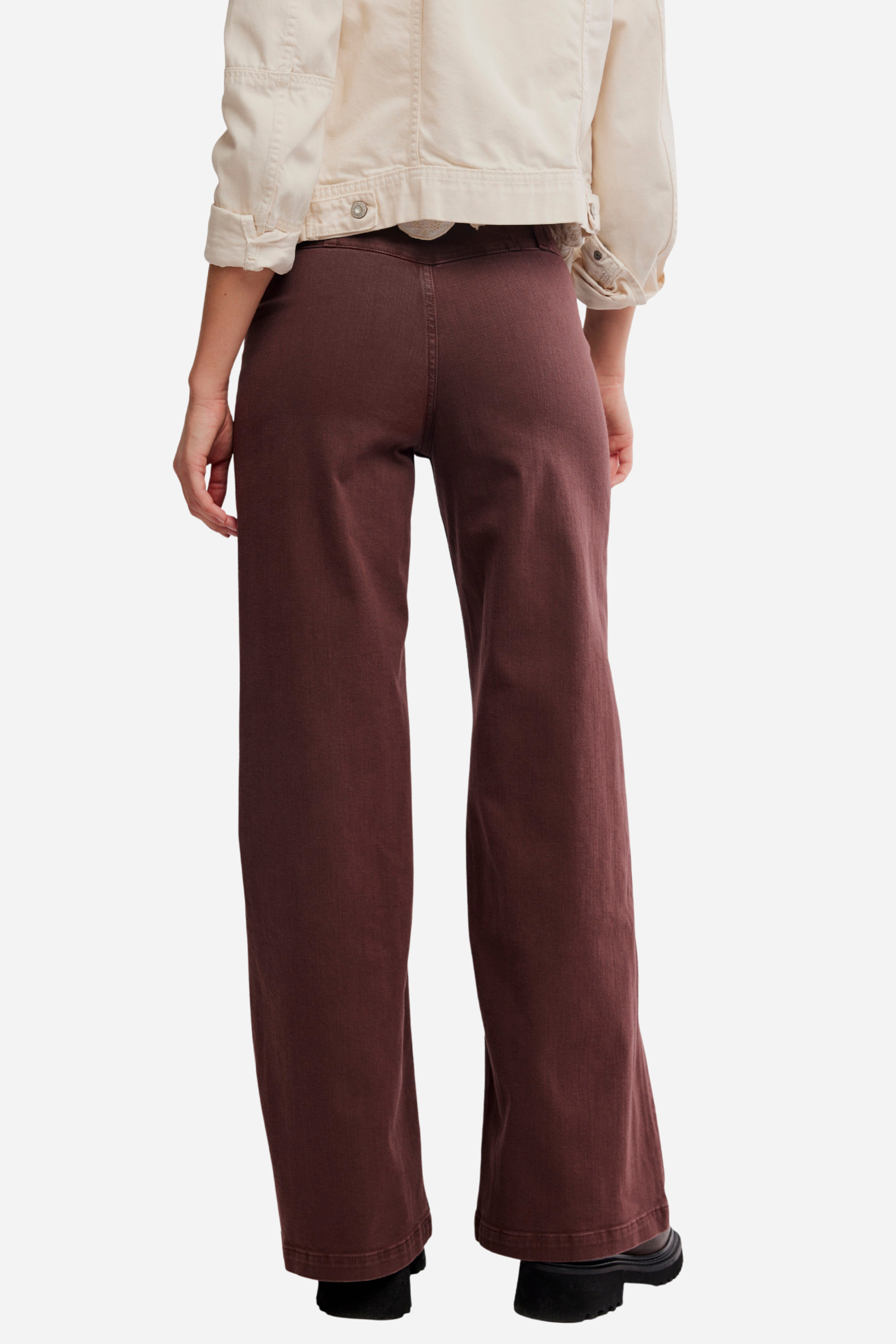 Free People - Libre Wide-Leg Jeans - Rum Running