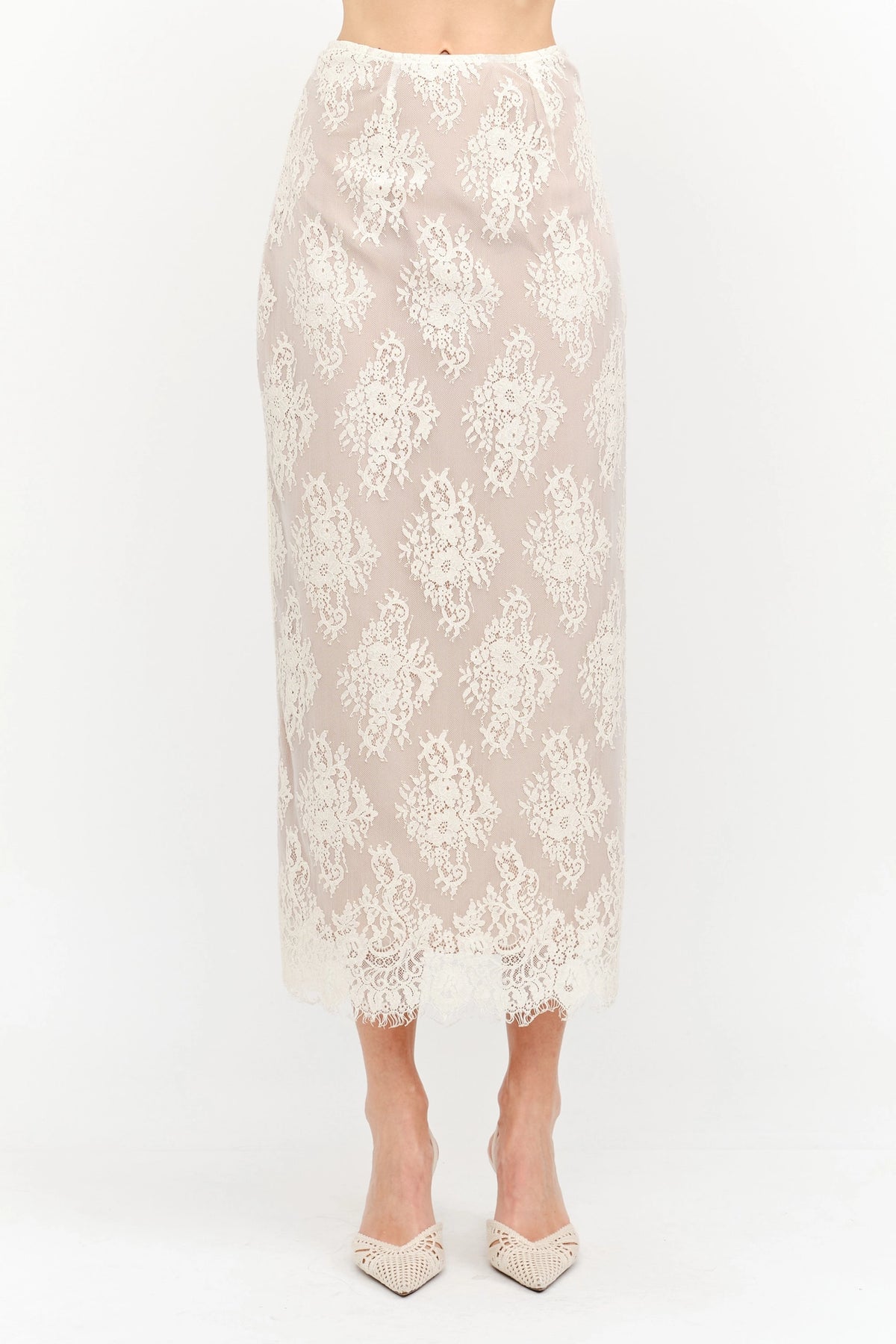 Lennon Lace Skirt - Ivory