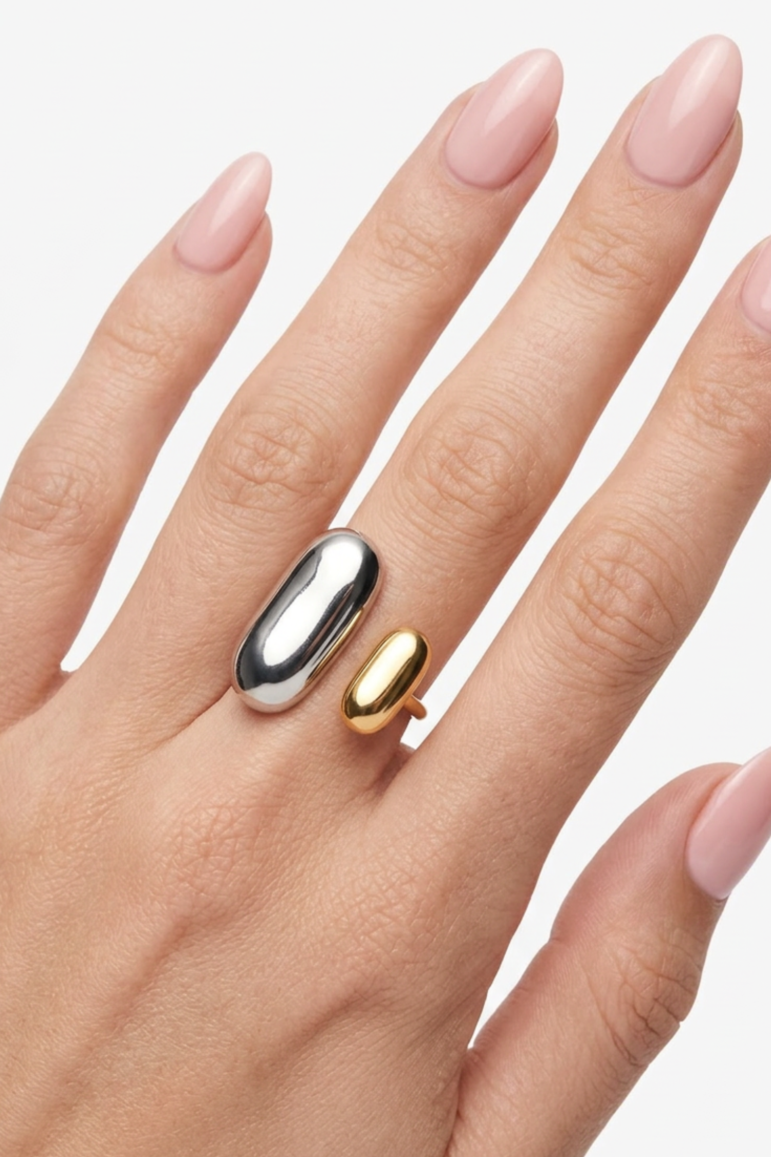 18K Georgia Two Tone Statement Ring
