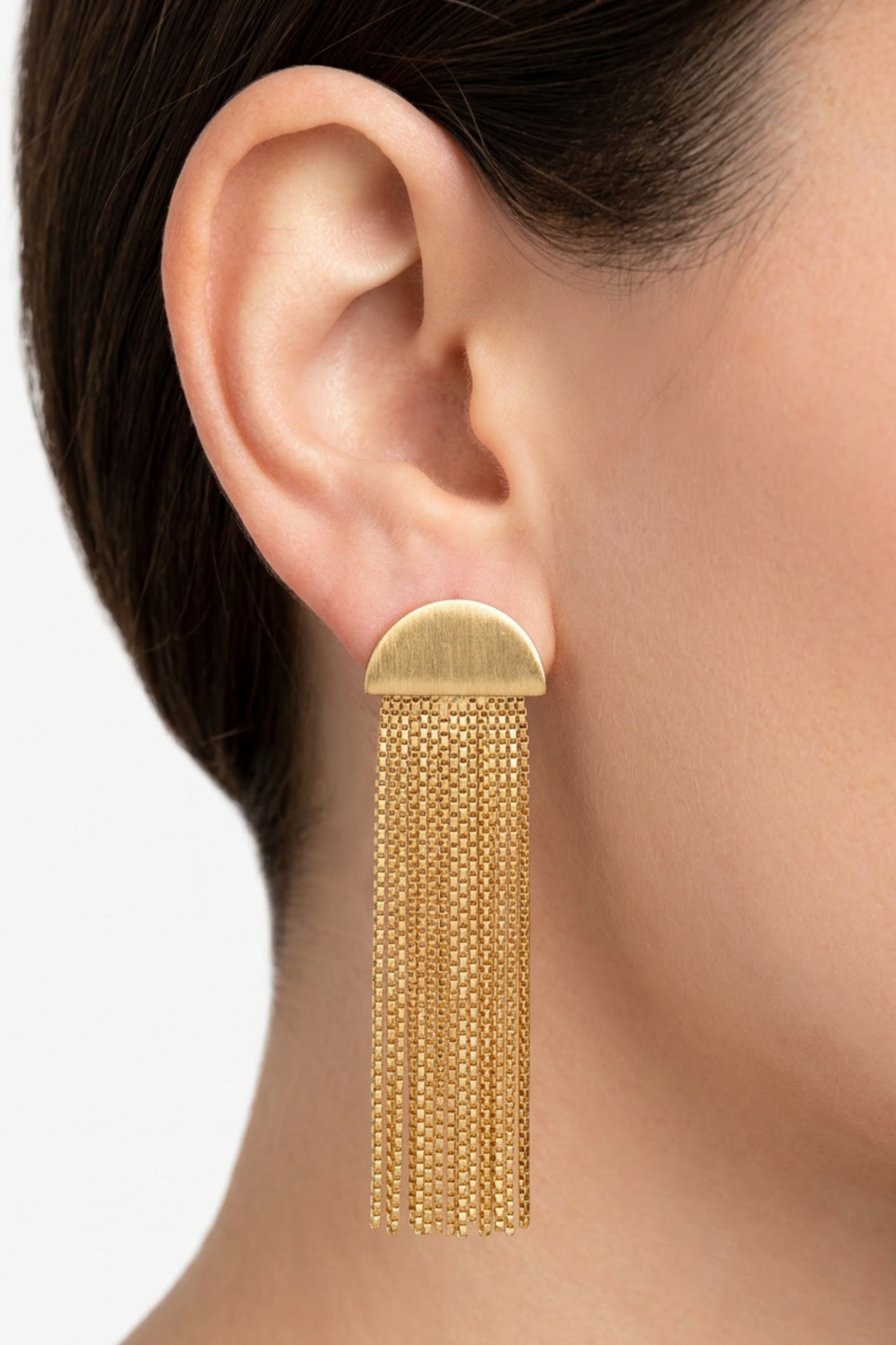 18K Iris Statement Dangly Earrings