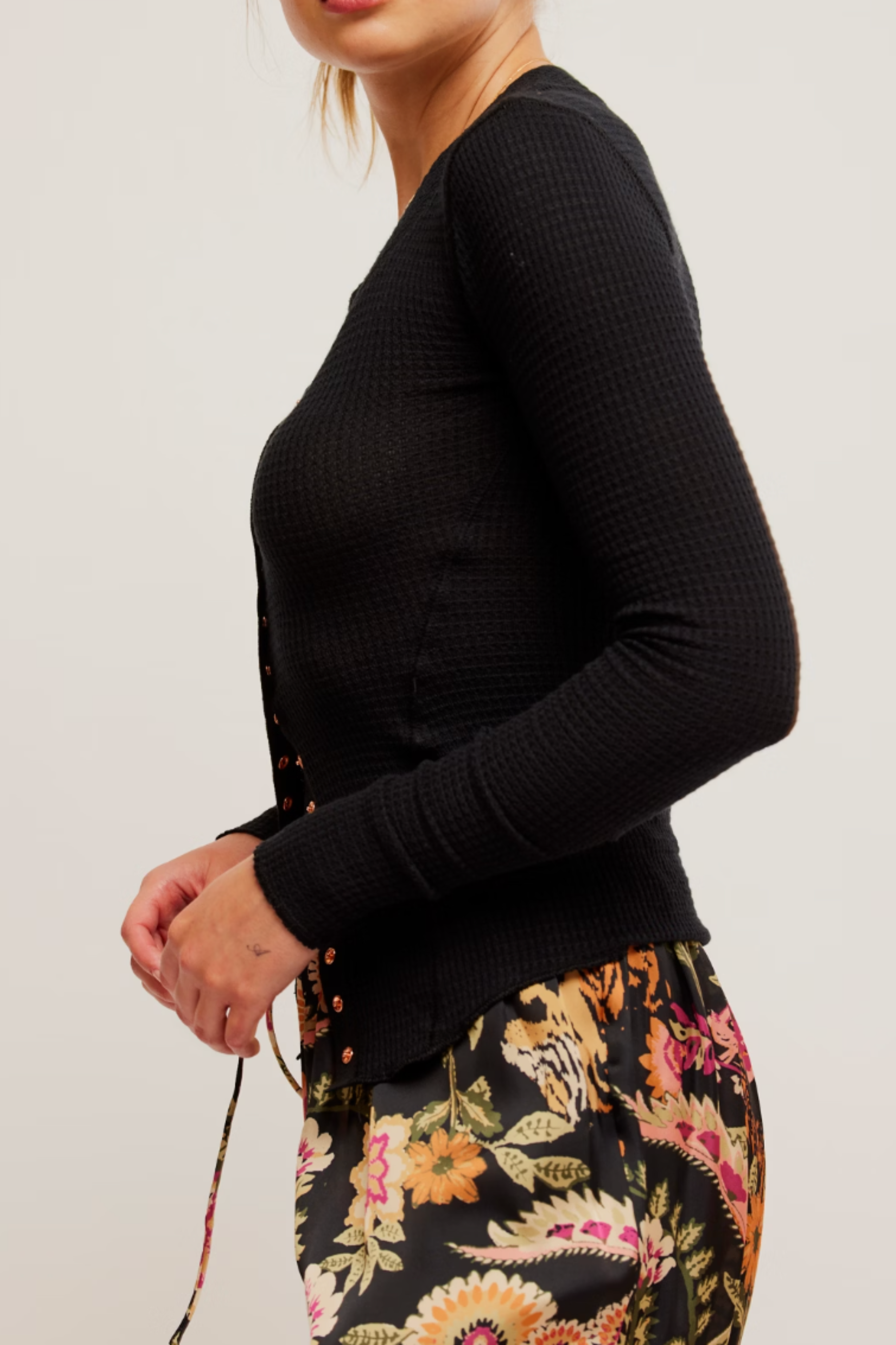 Free People Going Places Cardi - Black