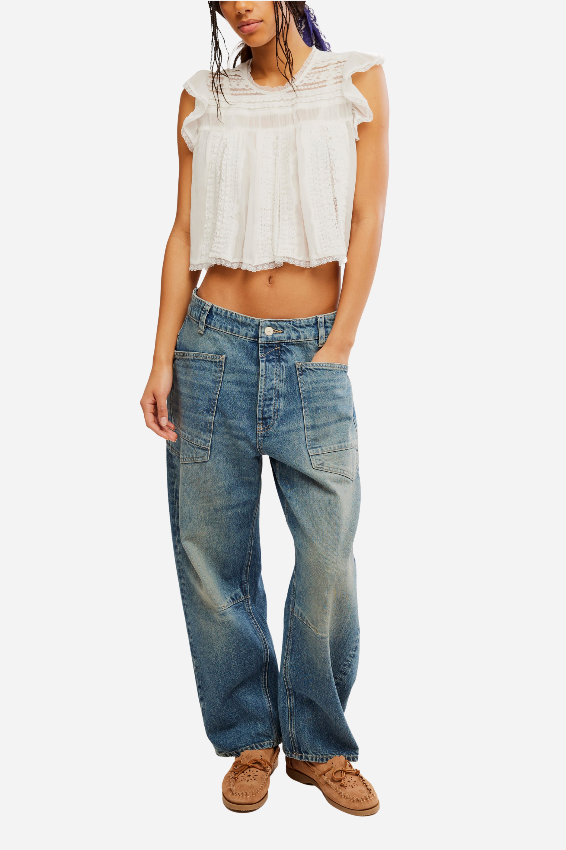 Free People Minimalist Moxie Boyfriend Jeans - High Hopes