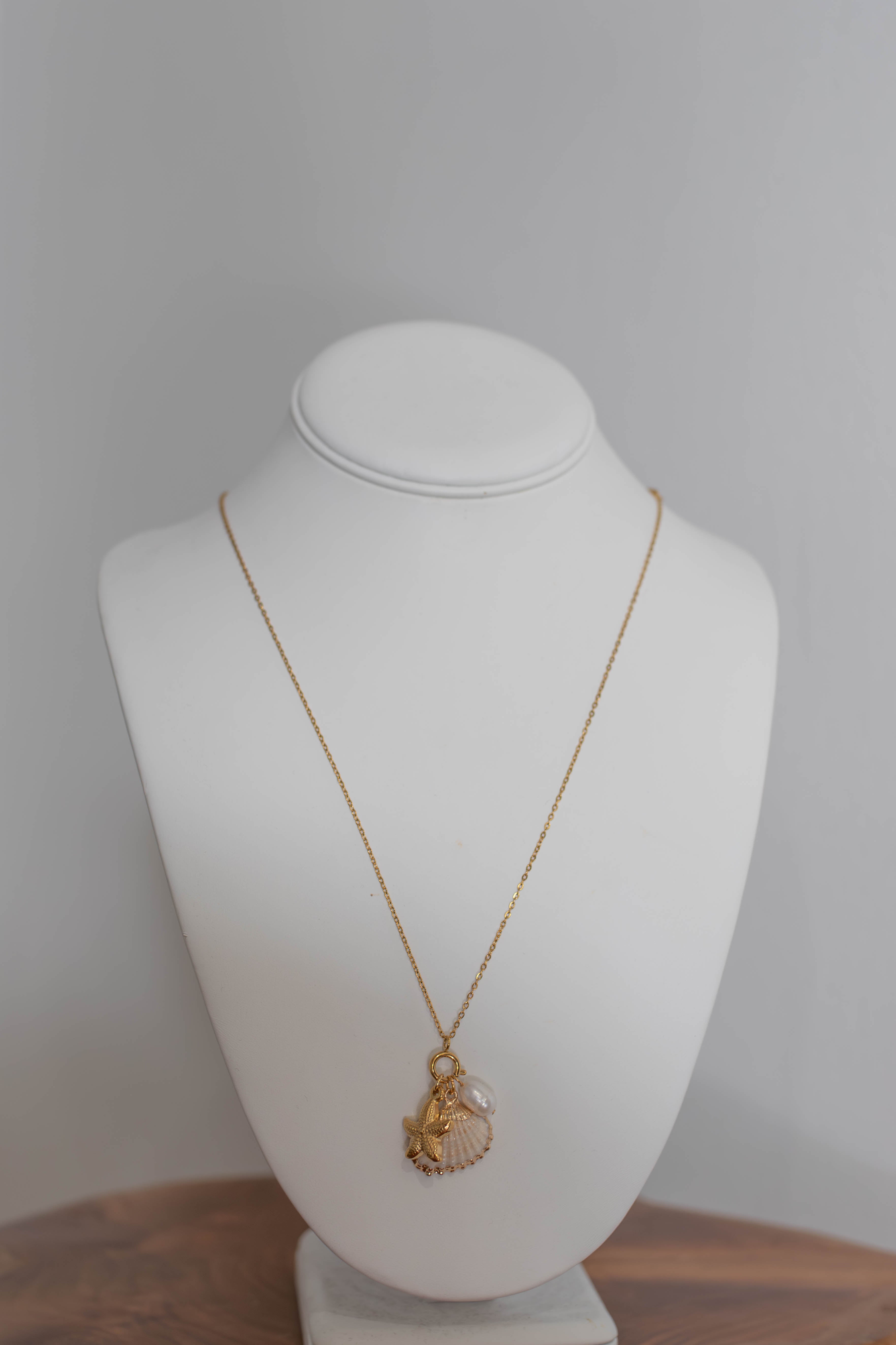 18K Daphne Seashell Charm Necklace