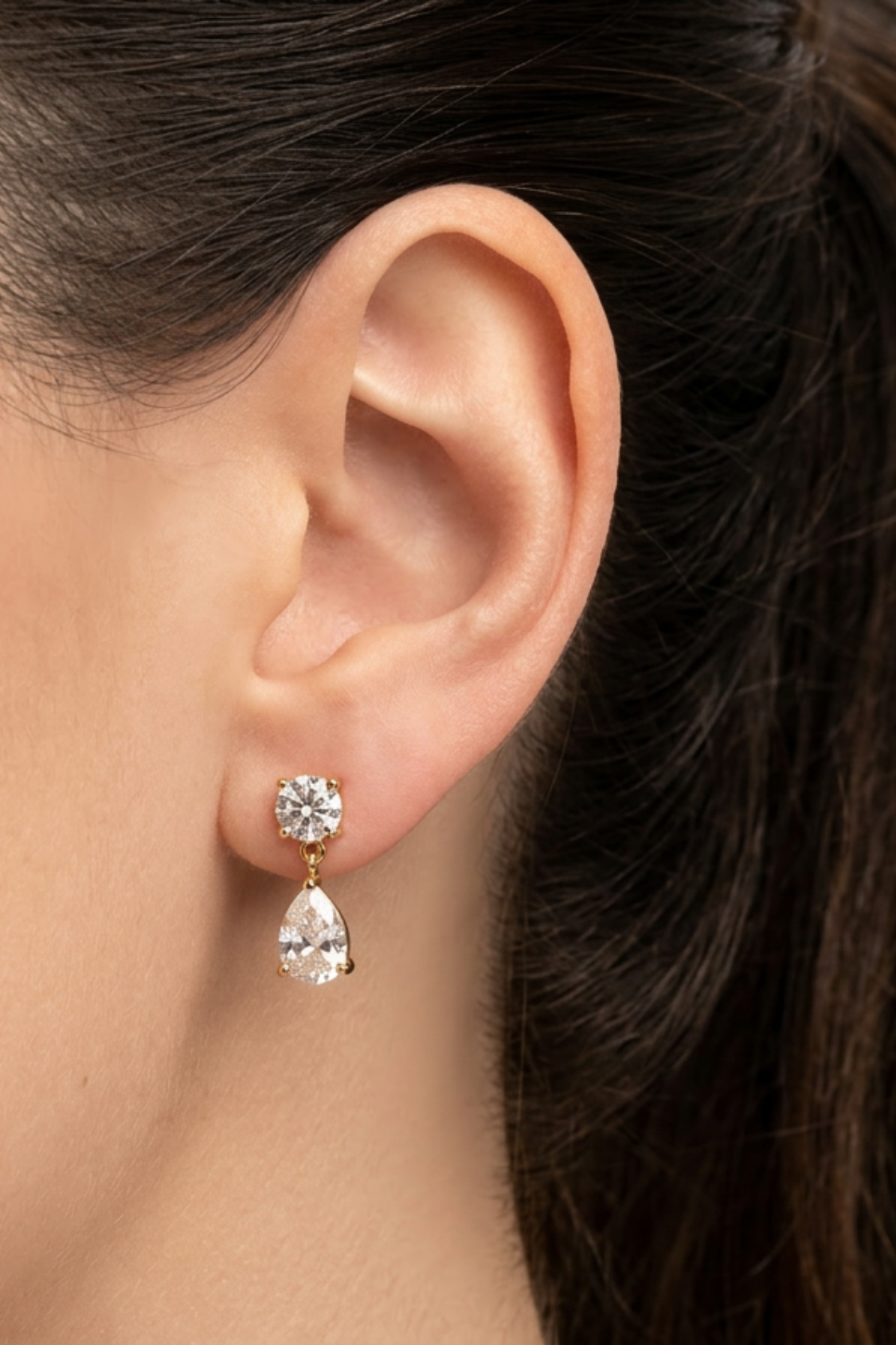 18K Daisy Diamond Earrings