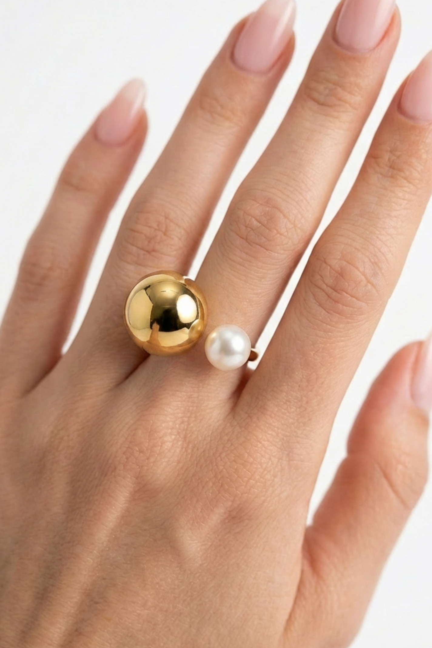 18K Mary Pearl Statement Ring