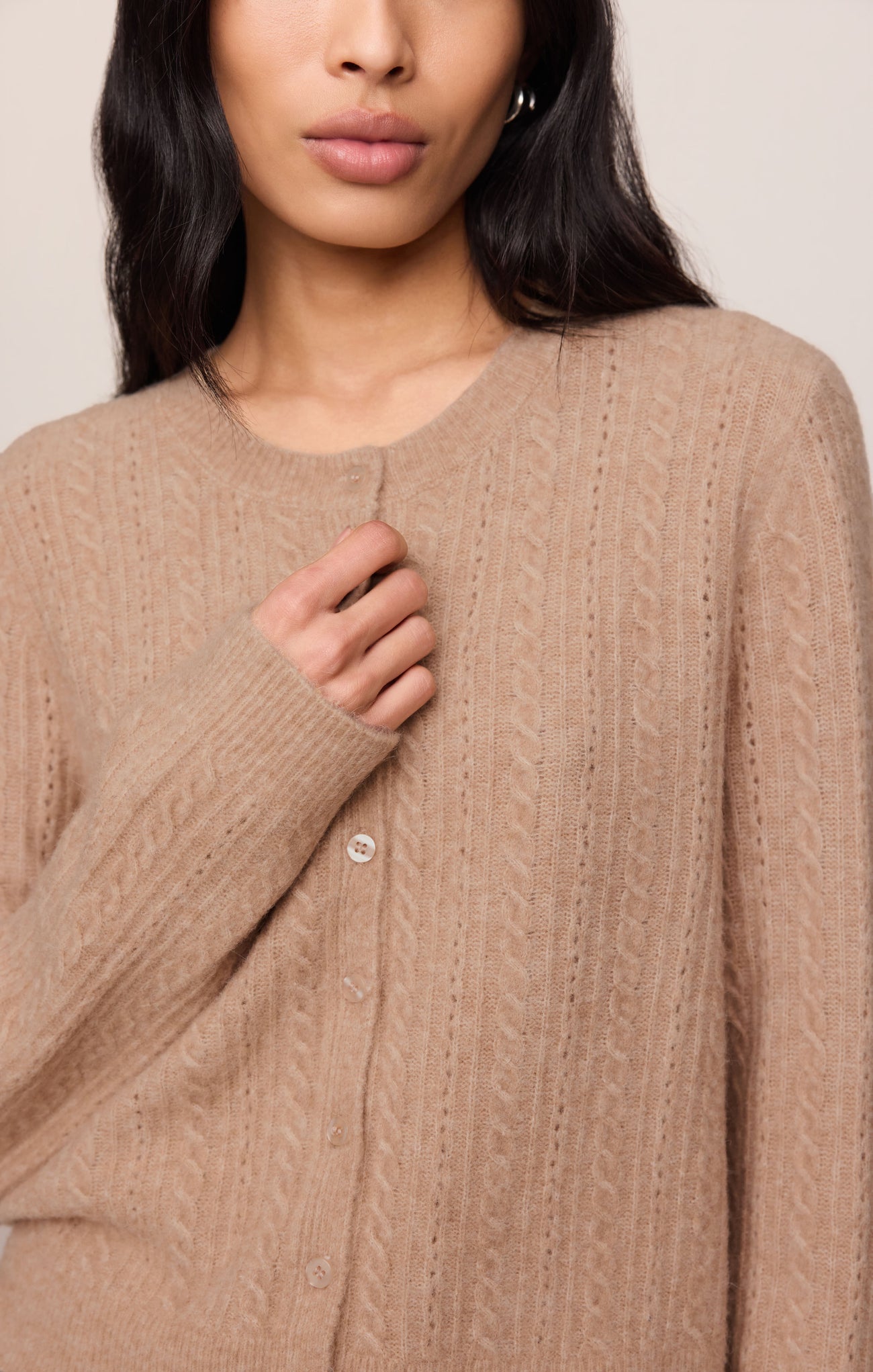 Z Supply - Medina Pointelle Cardigan - Macaroon