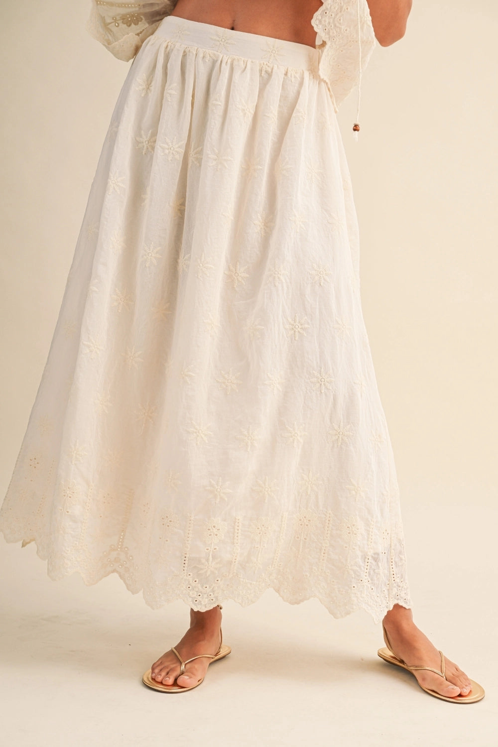 Emory Scalloped Skirt Set