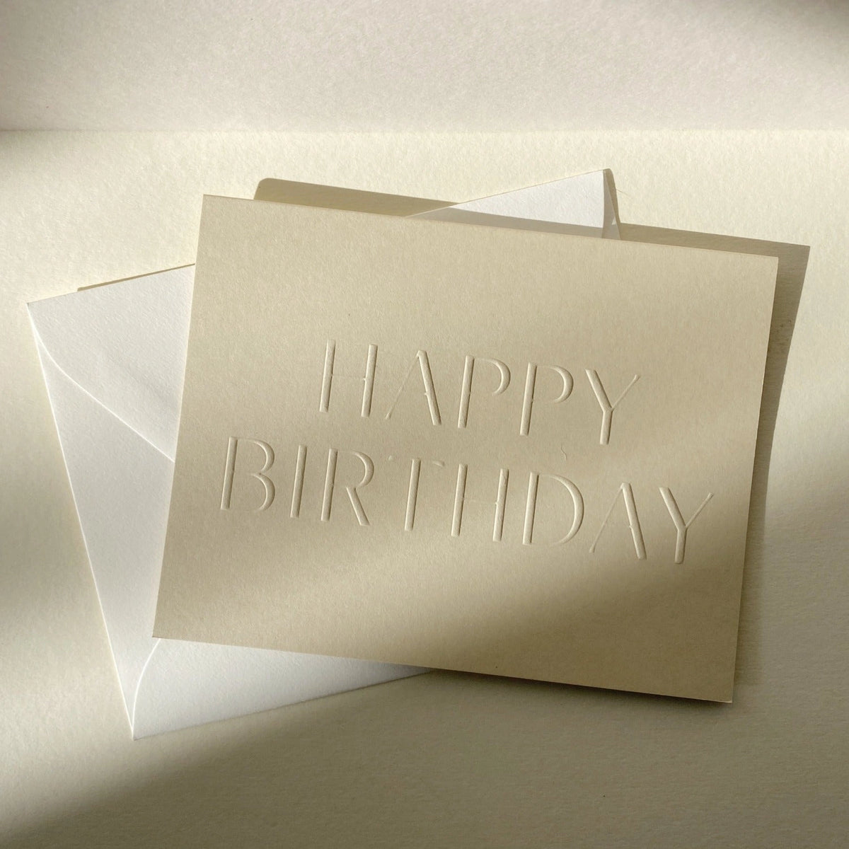 Jaymes Paper - Happy Birthday Card - Sand