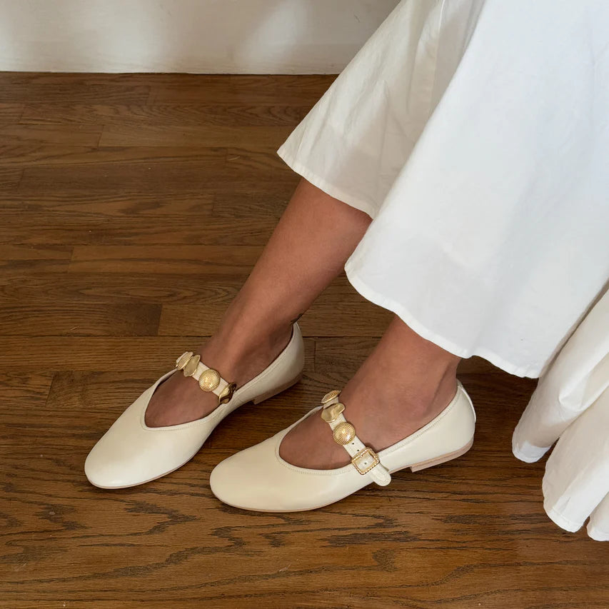 Dolce Vita Relan Ballet Flats - Off White
