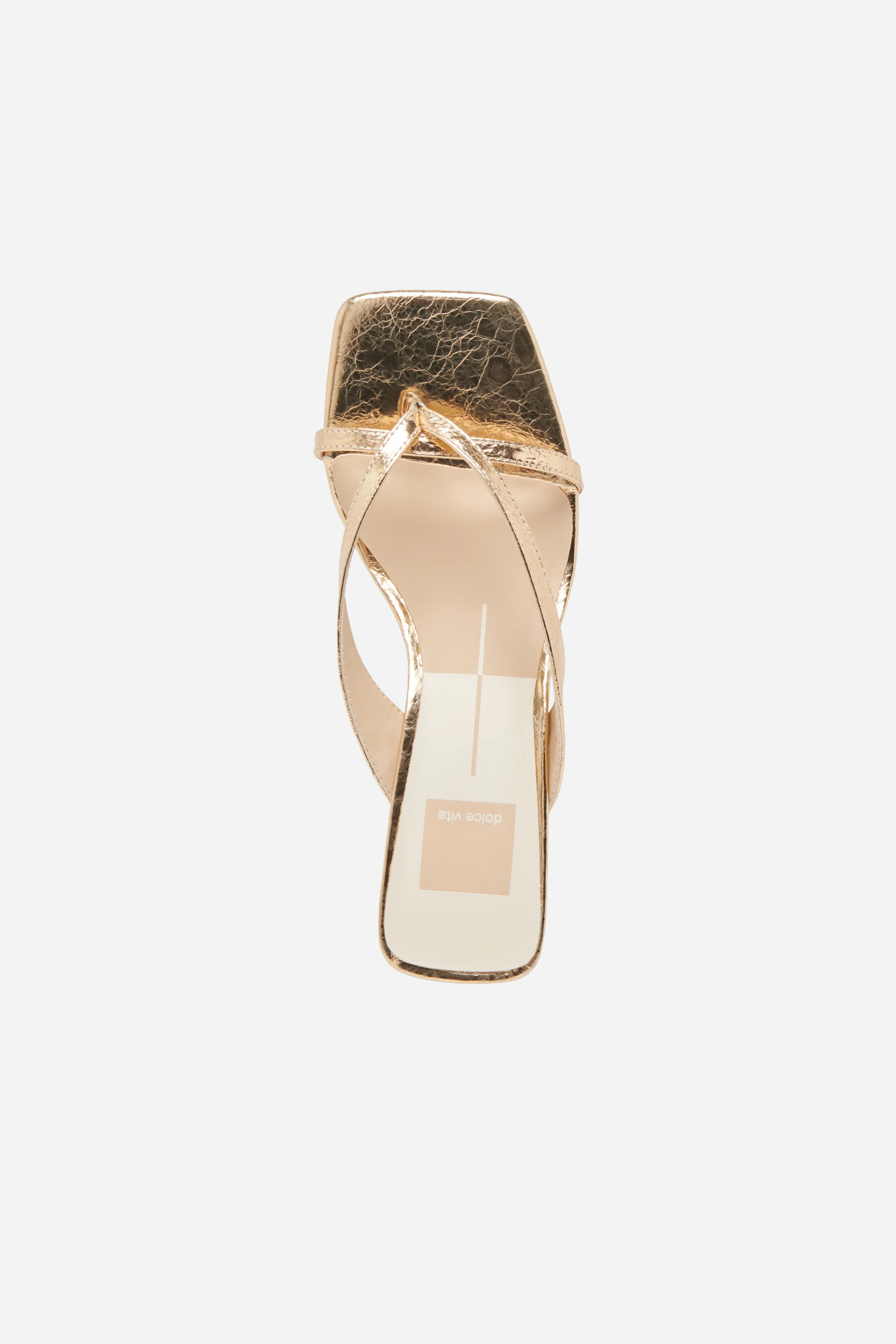 Dolce Vita Brevel Heels - Gold Leather