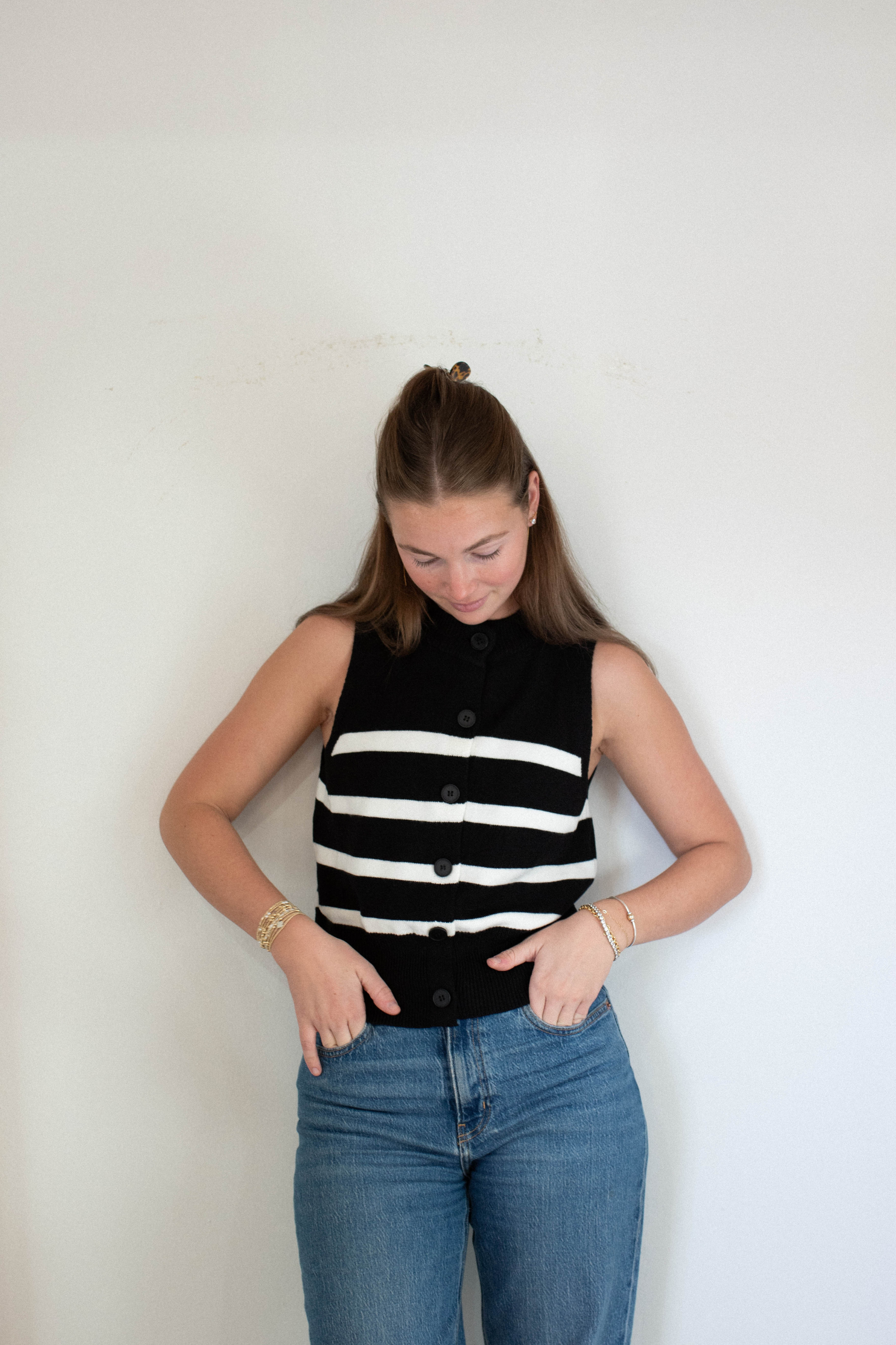 Mykonos Knit Vest - Black